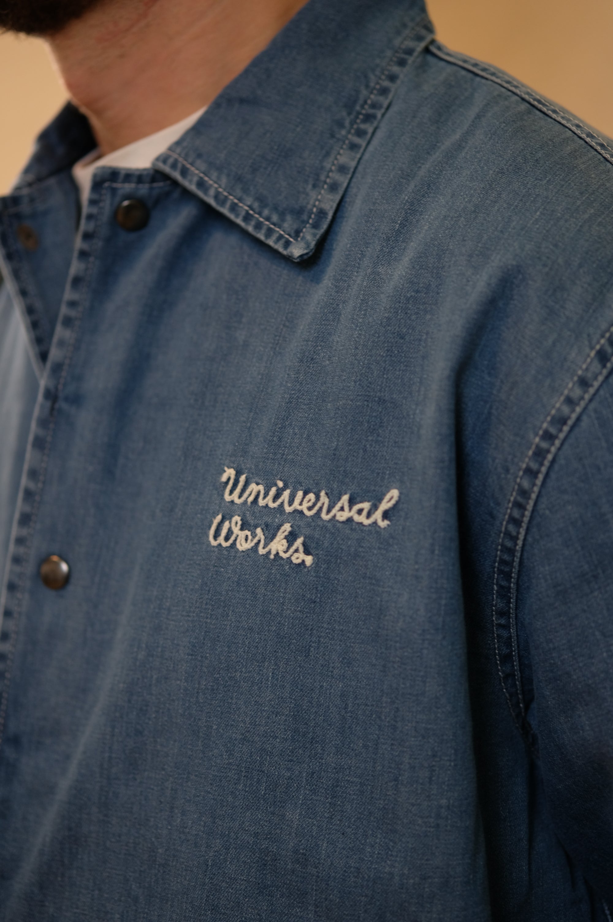 Universal Works Head Coach Jacket Washed Indigo