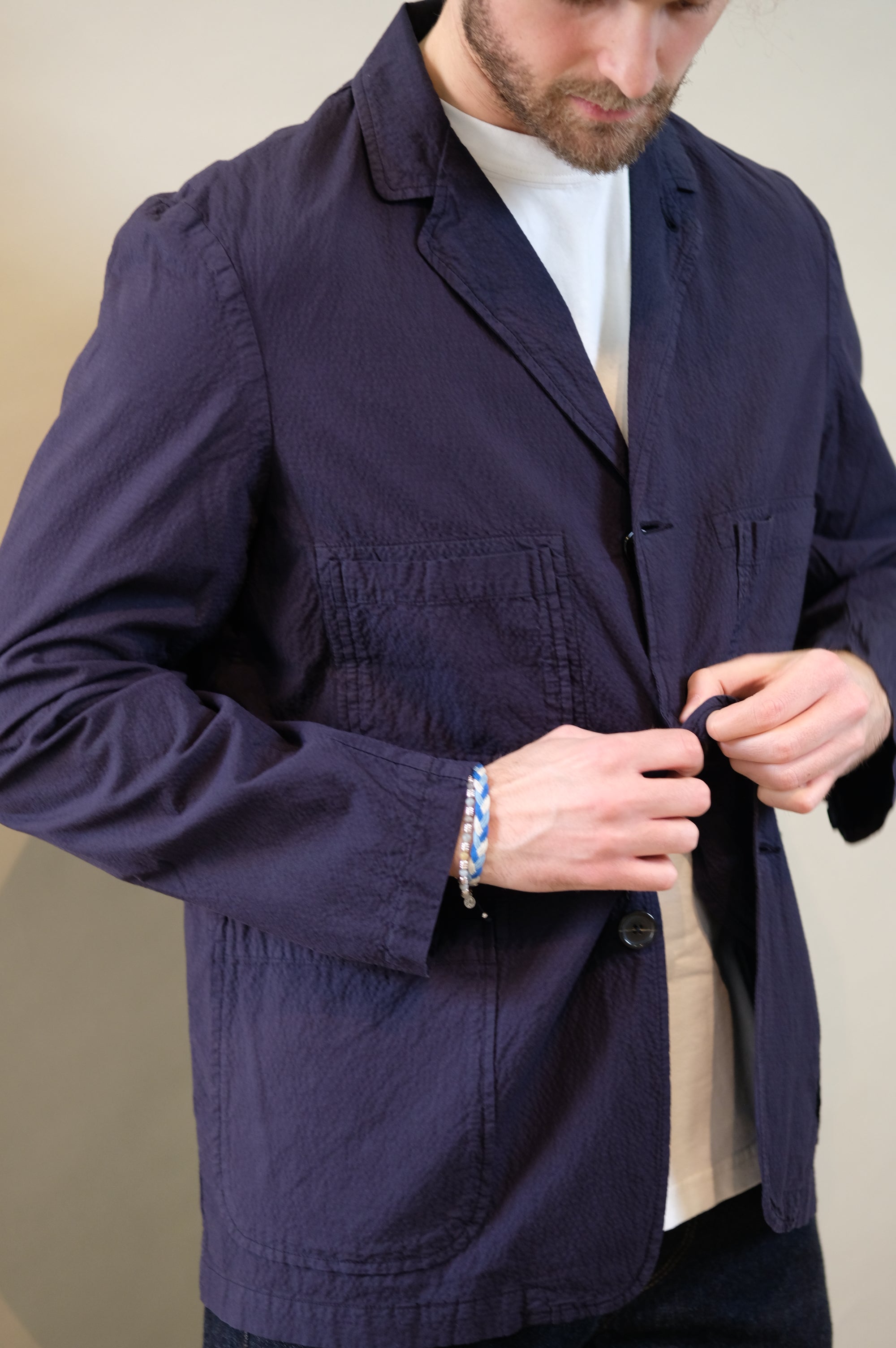 Universal Works Five Pocket Jacket Navy