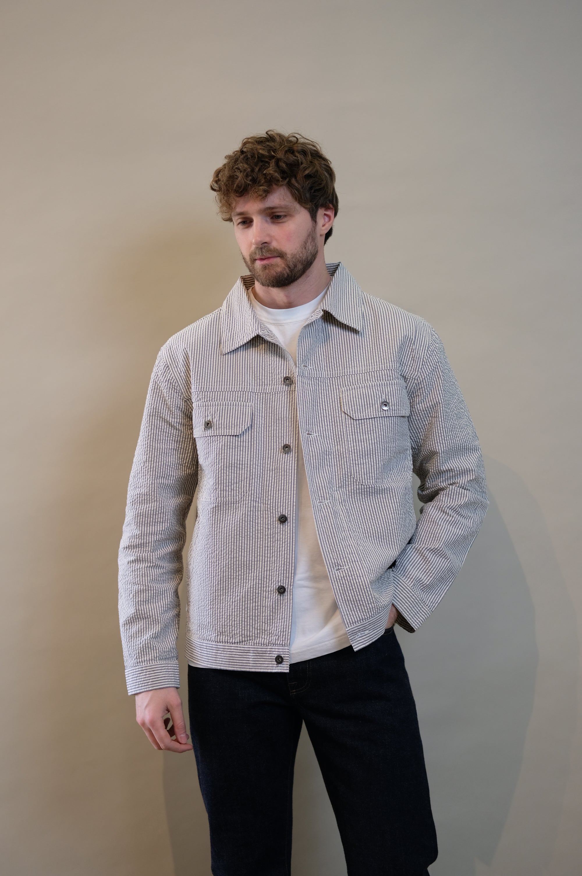 Universal Works Trucker Jacket Grey