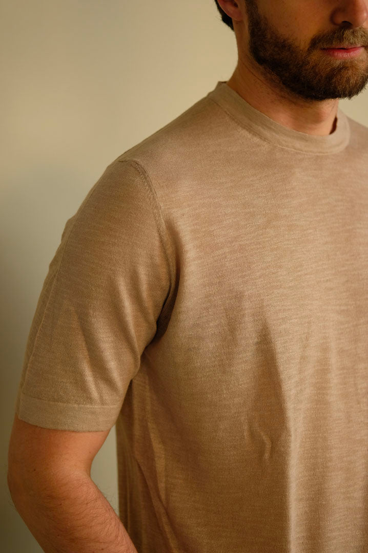 Gaffi & Co. T-Shirt Lavandou Lino/Cot. Sabbia 2151