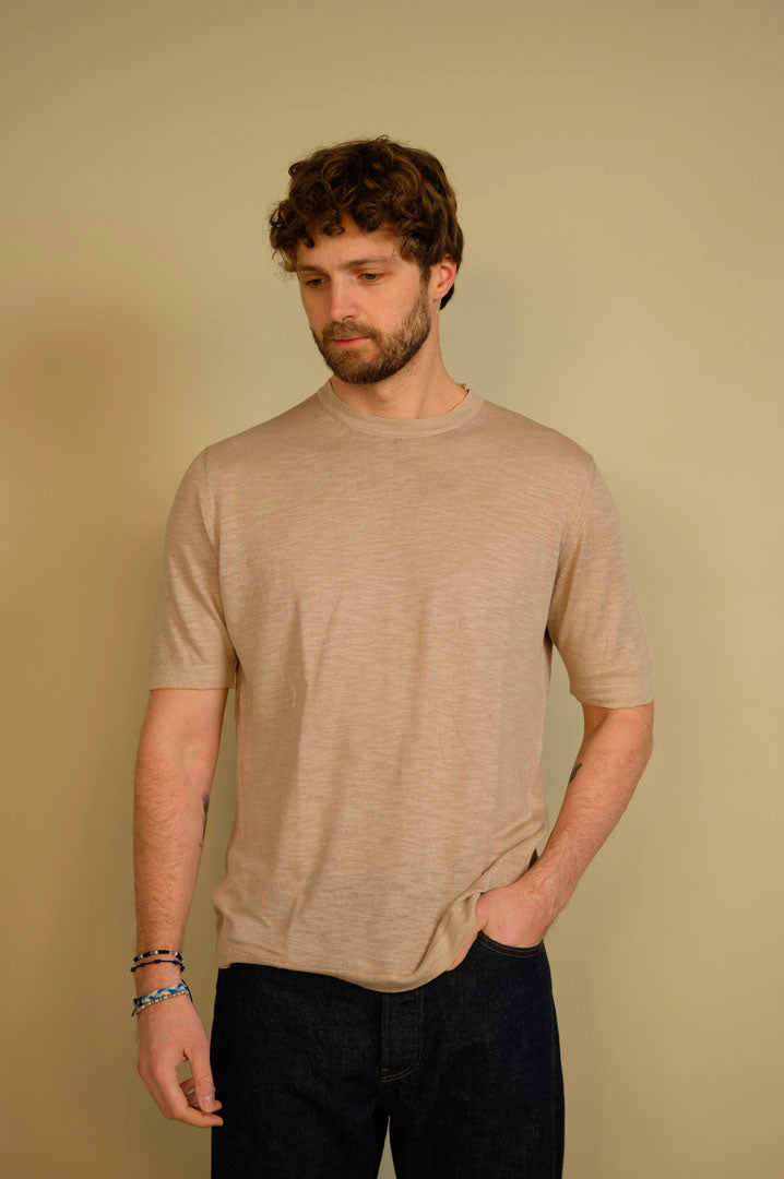 Gaffi & Co. T-Shirt Lavandou Lino/Cot. Sabbia 2151