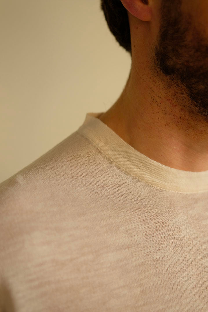 Gaffi & Co. T-Shirt Lavandou Lino/Cot. Meringa 2151