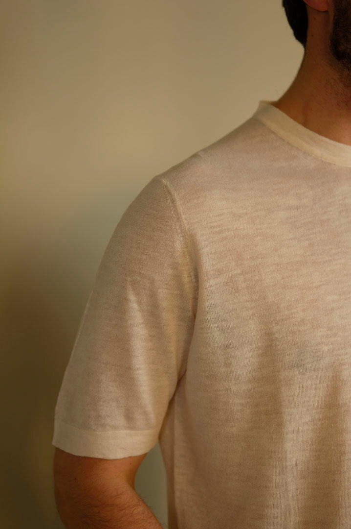 Gaffi & Co. T-Shirt Lavandou Lino/Cot. Meringa 2151