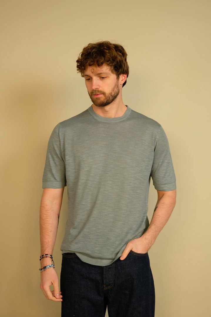 Gaffi & Co. T-Shirt Lavandou Lino/Cot. Alga 2151