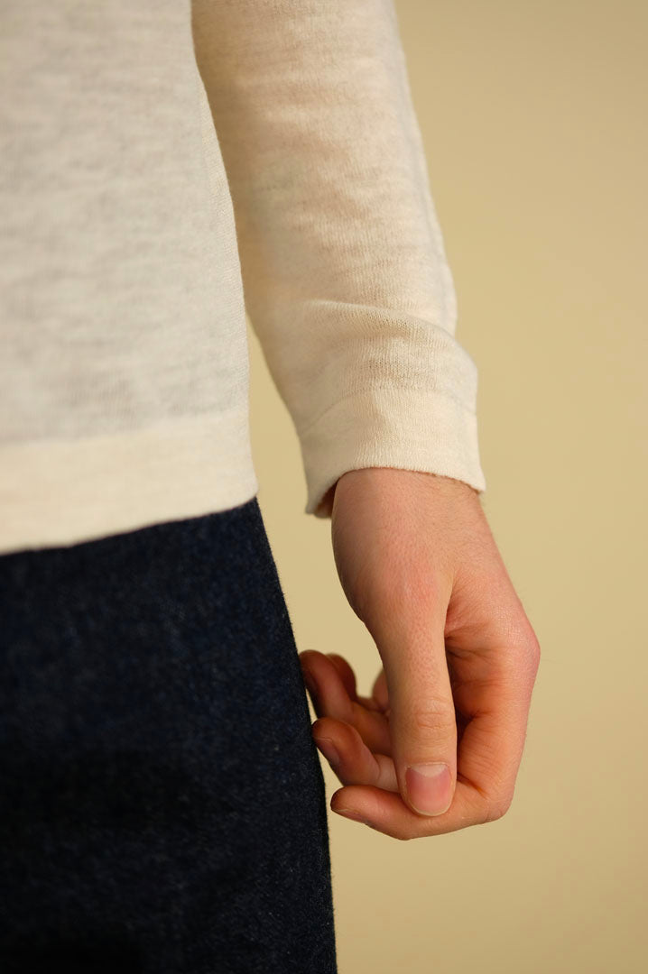 Gaffi & Co. T-Shirt Lavandou M/L Lino/Cot. Meringa 2150