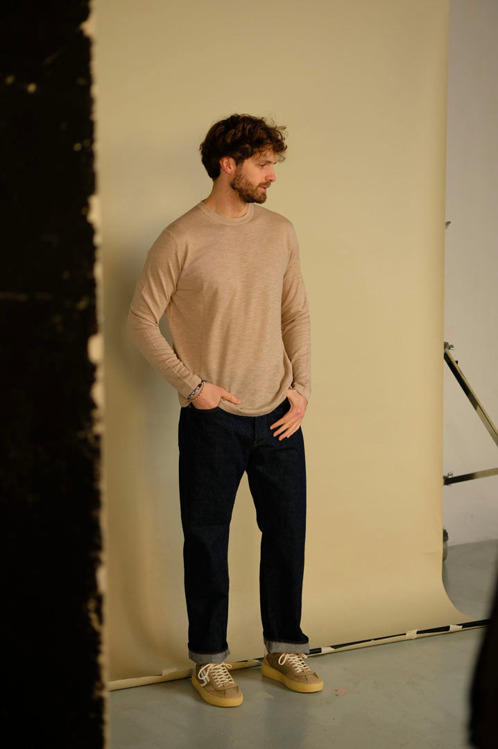Gaffi & Co. T-Shirt Lavandou M/L Lino/Cot. Sabbia 2150