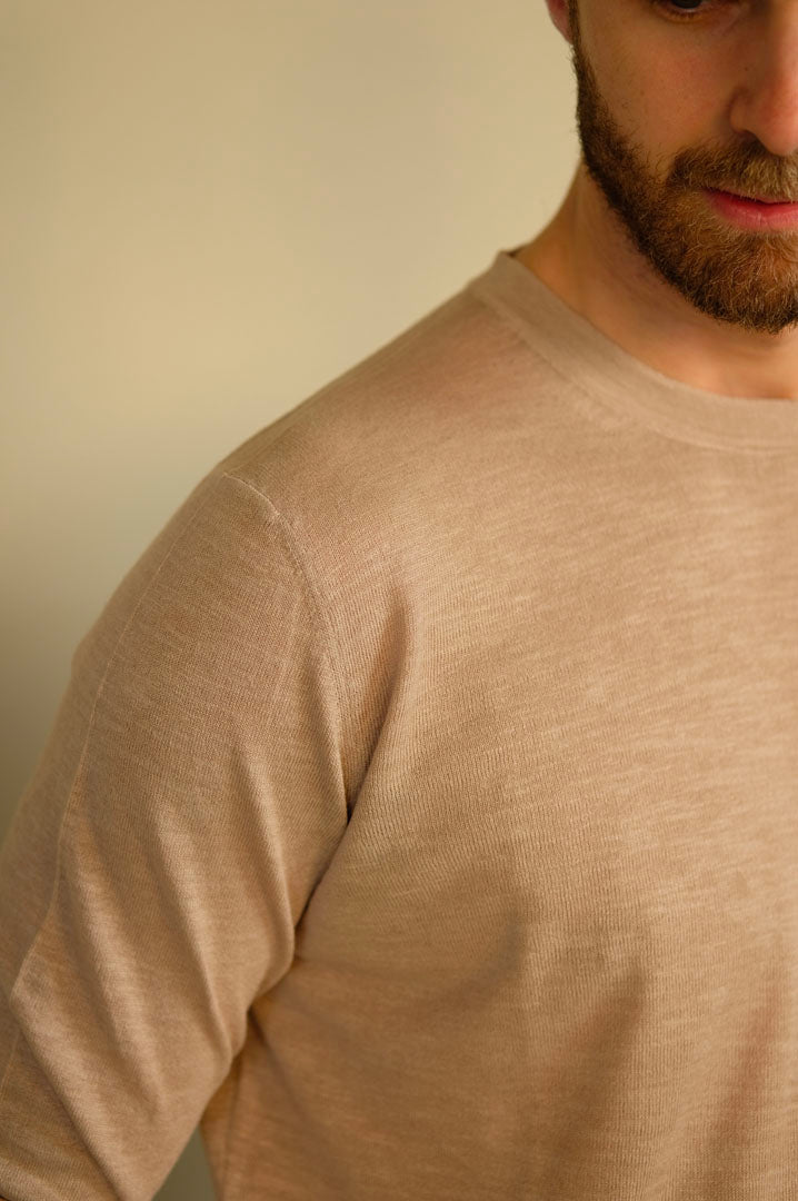 Gaffi & Co. T-Shirt Lavandou M/L Lino/Cot. Sabbia 2150