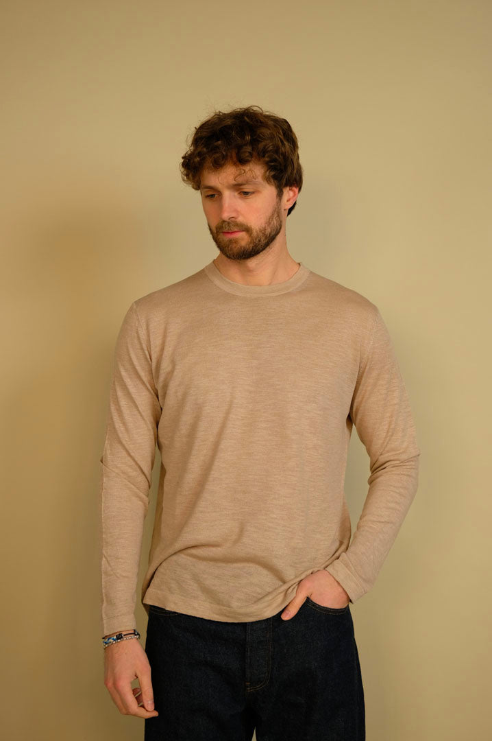 Gaffi & Co. T-Shirt Lavandou M/L Lino/Cot. Sabbia 2150