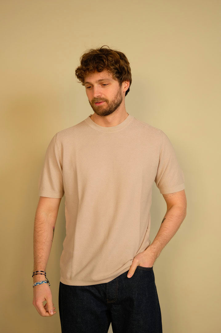 Gaffi & Co. T-shirt M/M Antibes Sabbia 4295