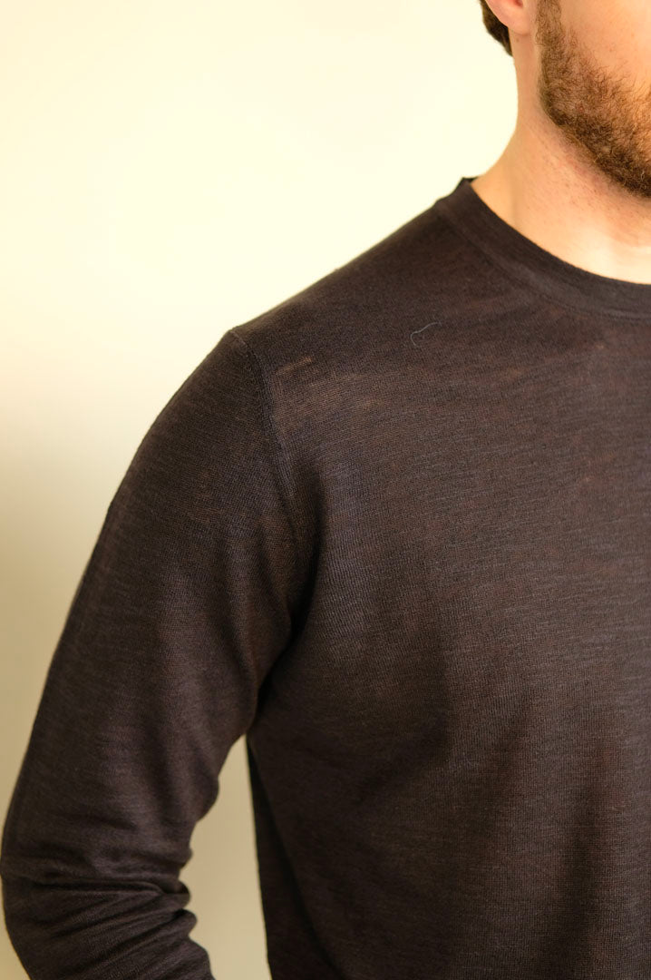 Gaffi & Co. T-Shirt Lavandou M/L Lino/Cot. Nero 2150