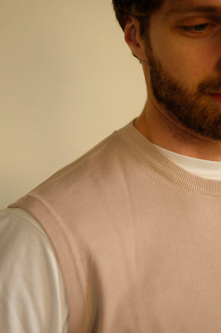 Gaffi & Co. Gilet Cotone Sabbia 4290MOD