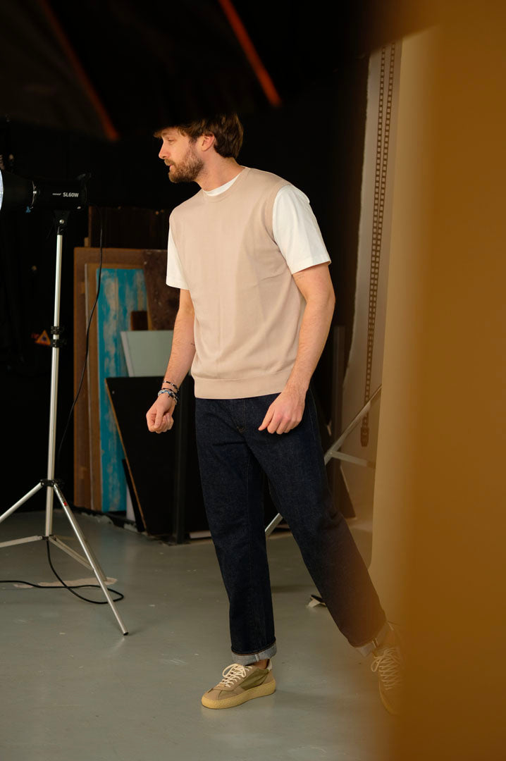 Gaffi & Co. Gilet Cotone Sabbia 4290MOD