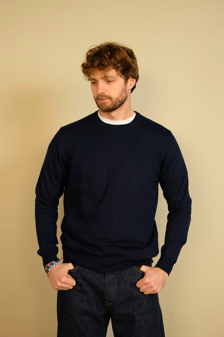 Gaffi & Co. Maglia M/L Cotone Blu 4290