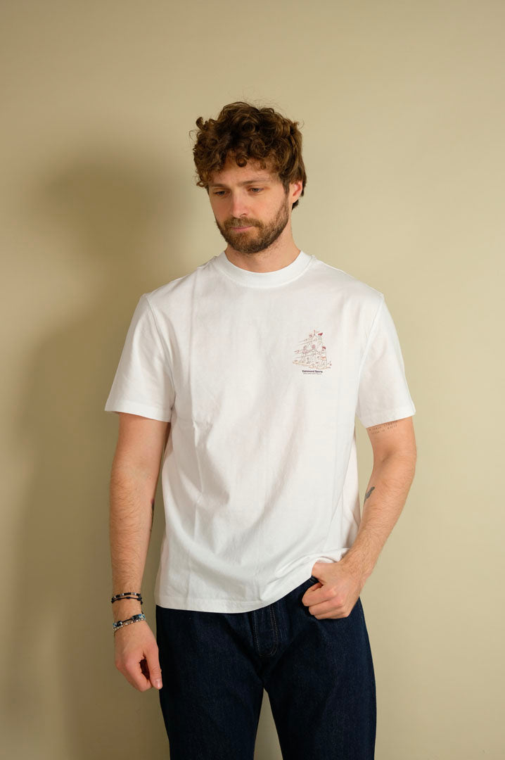 Edmmond Studios Acrobatics Skiing Plain Tee White