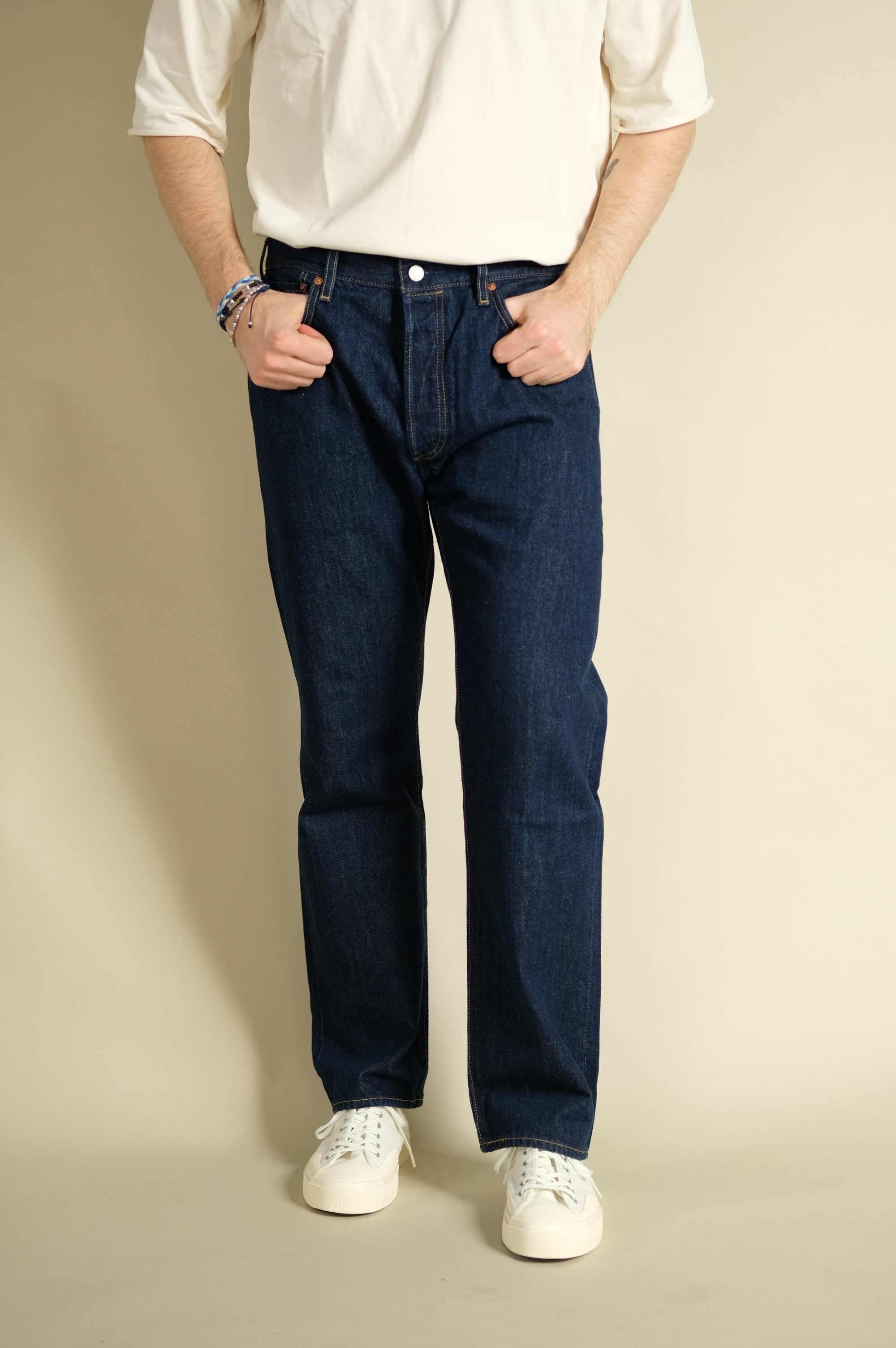 Levi's Original Jeans 501 One Wash-Blu