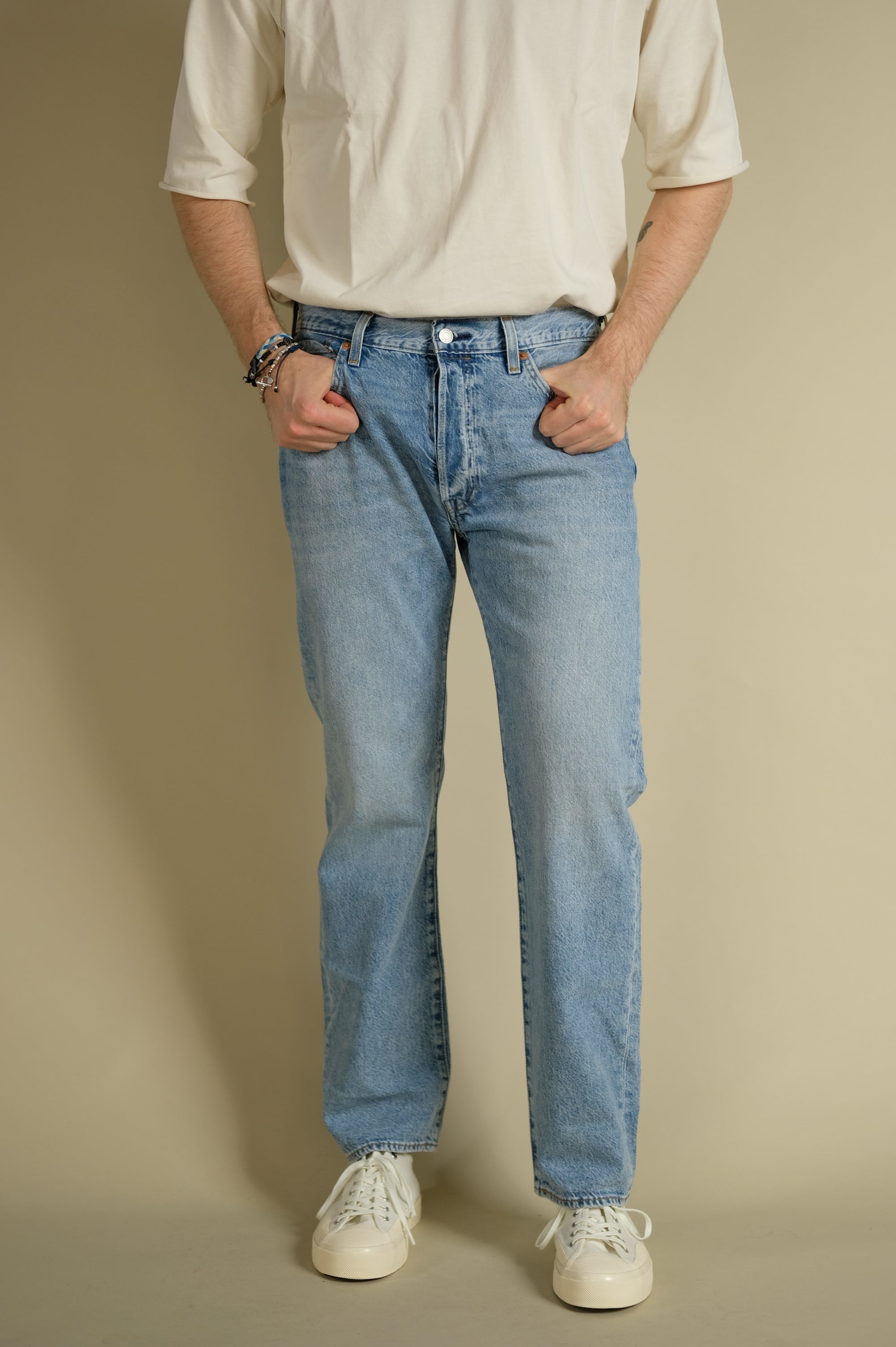Levi's Original Jeans 501 Lightweight Low on Sleep- Blu