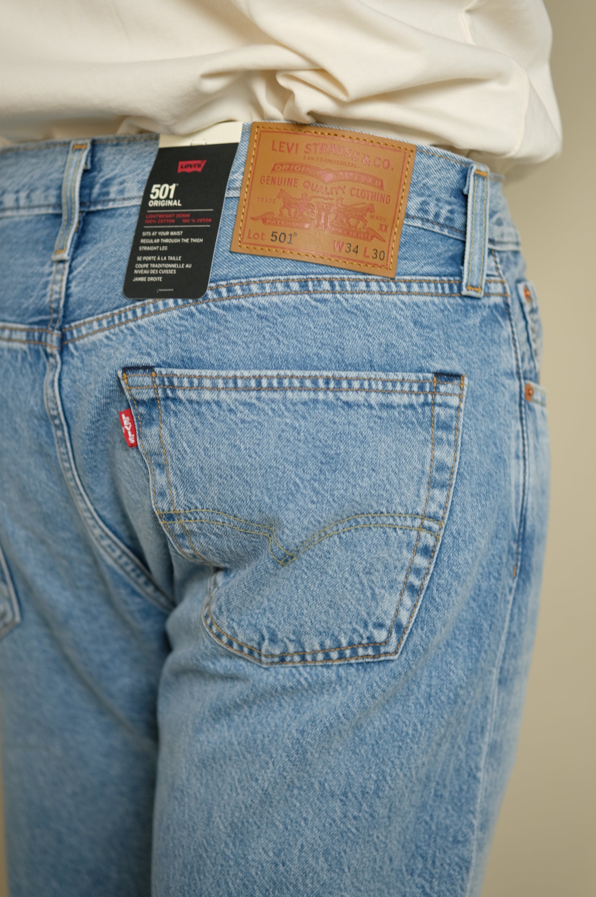 Levi's Original Jeans 501 Lightweight Low on Sleep- Blu