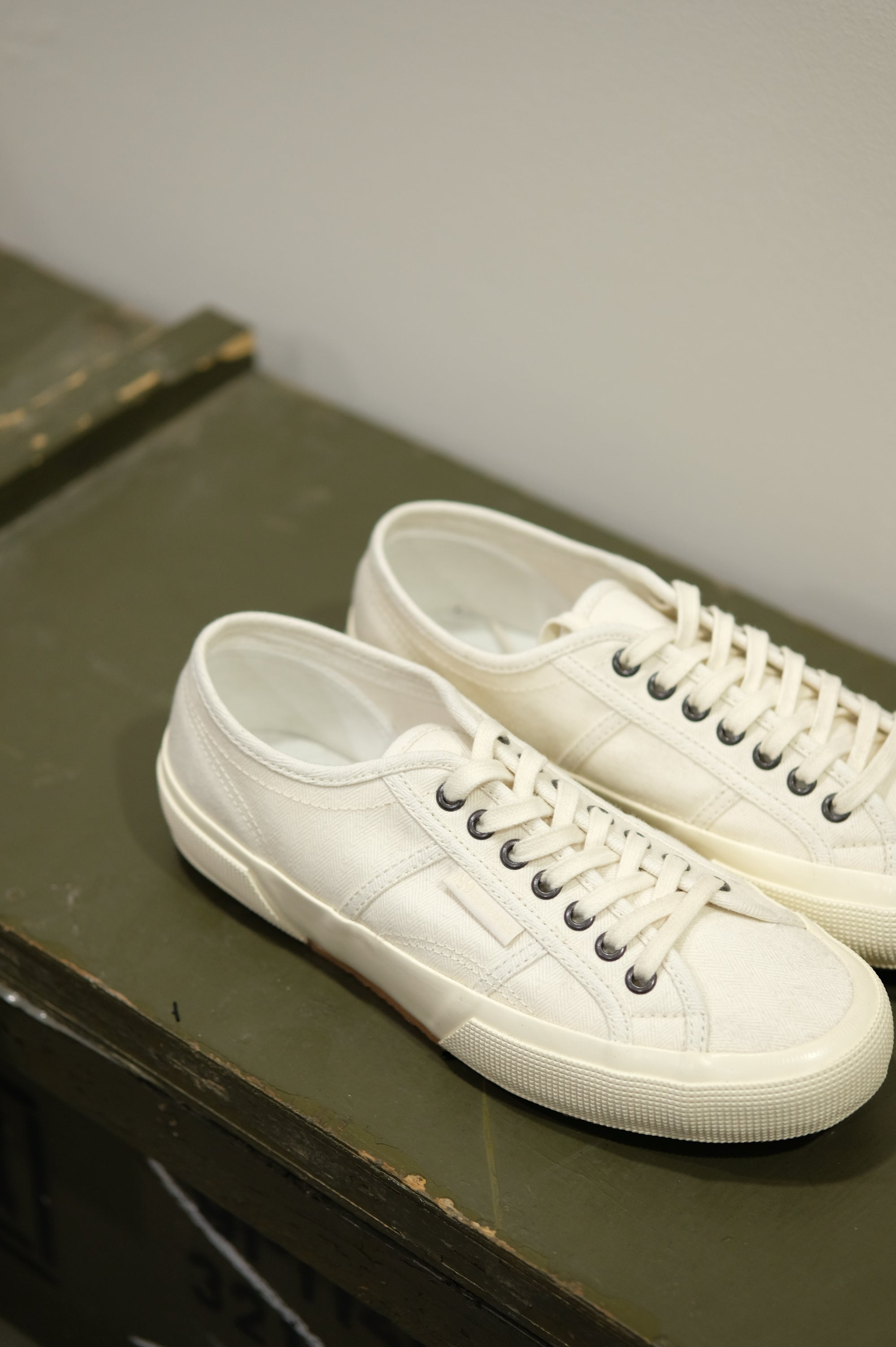 Superga 2750 OG Herringbone Beige Raw-Off White