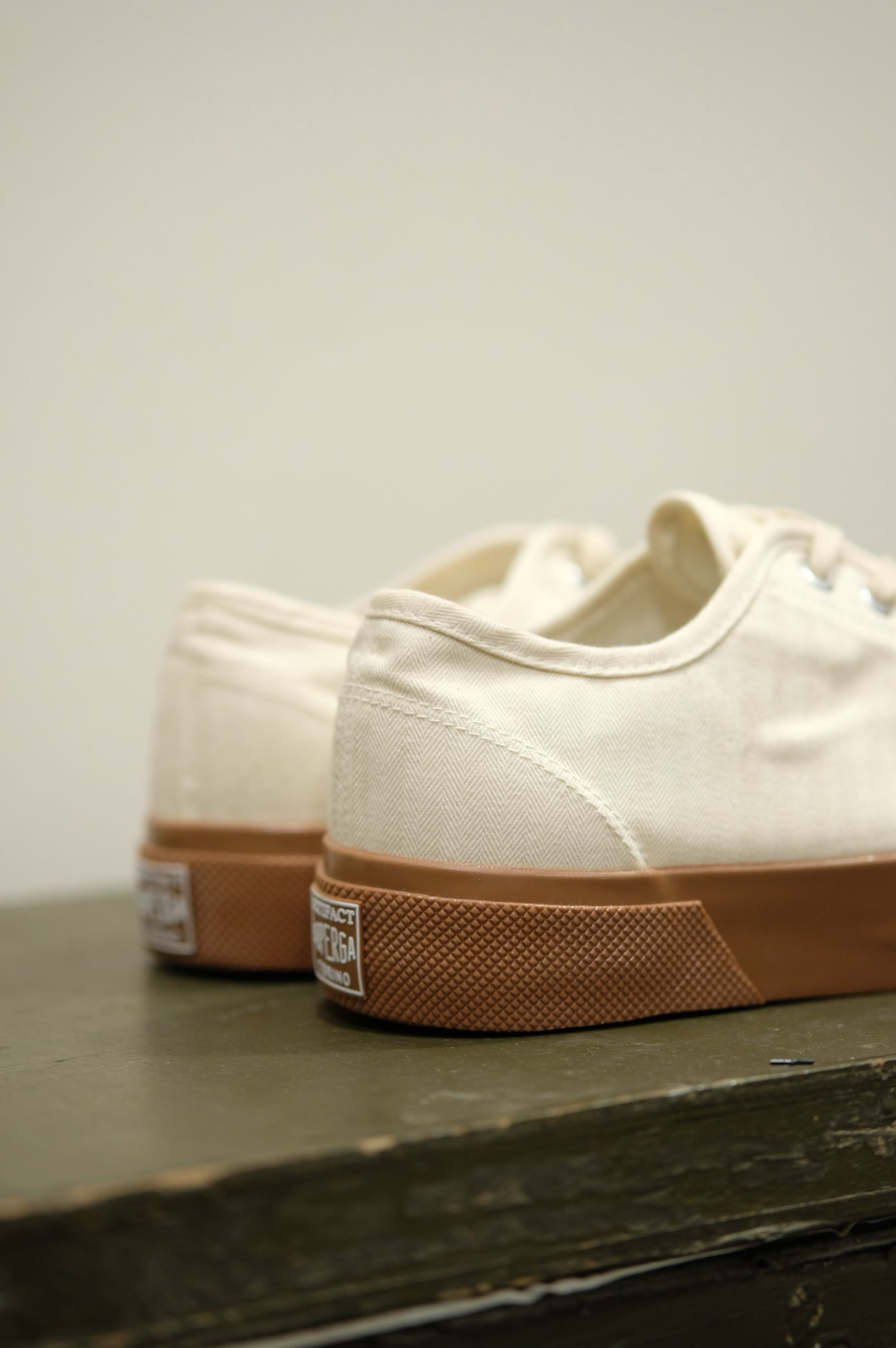 Superga Twisted Herringbone 2432 Off-White-Amber Brown