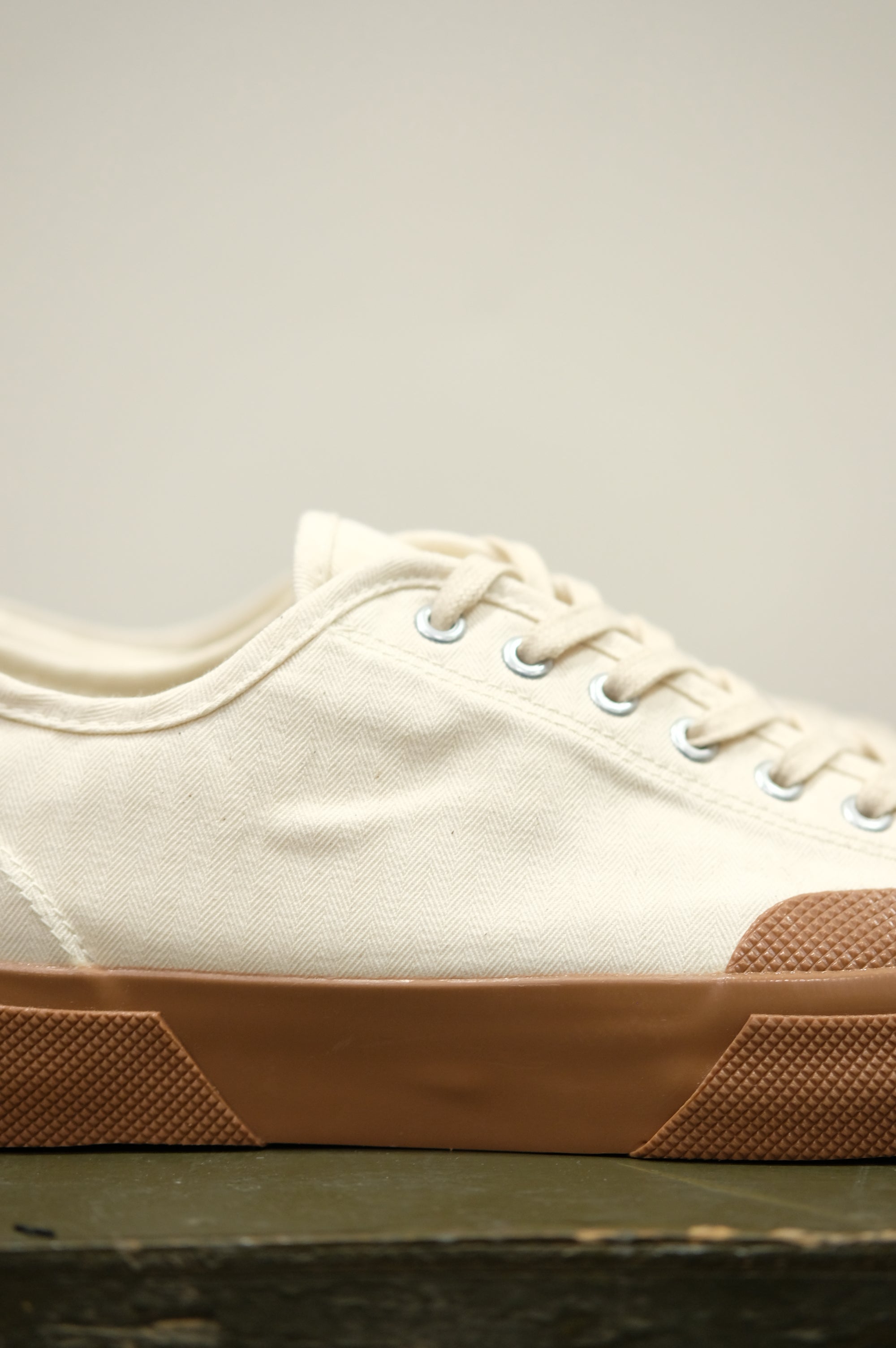 Superga Twisted Herringbone 2432 Off-White-Amber Brown