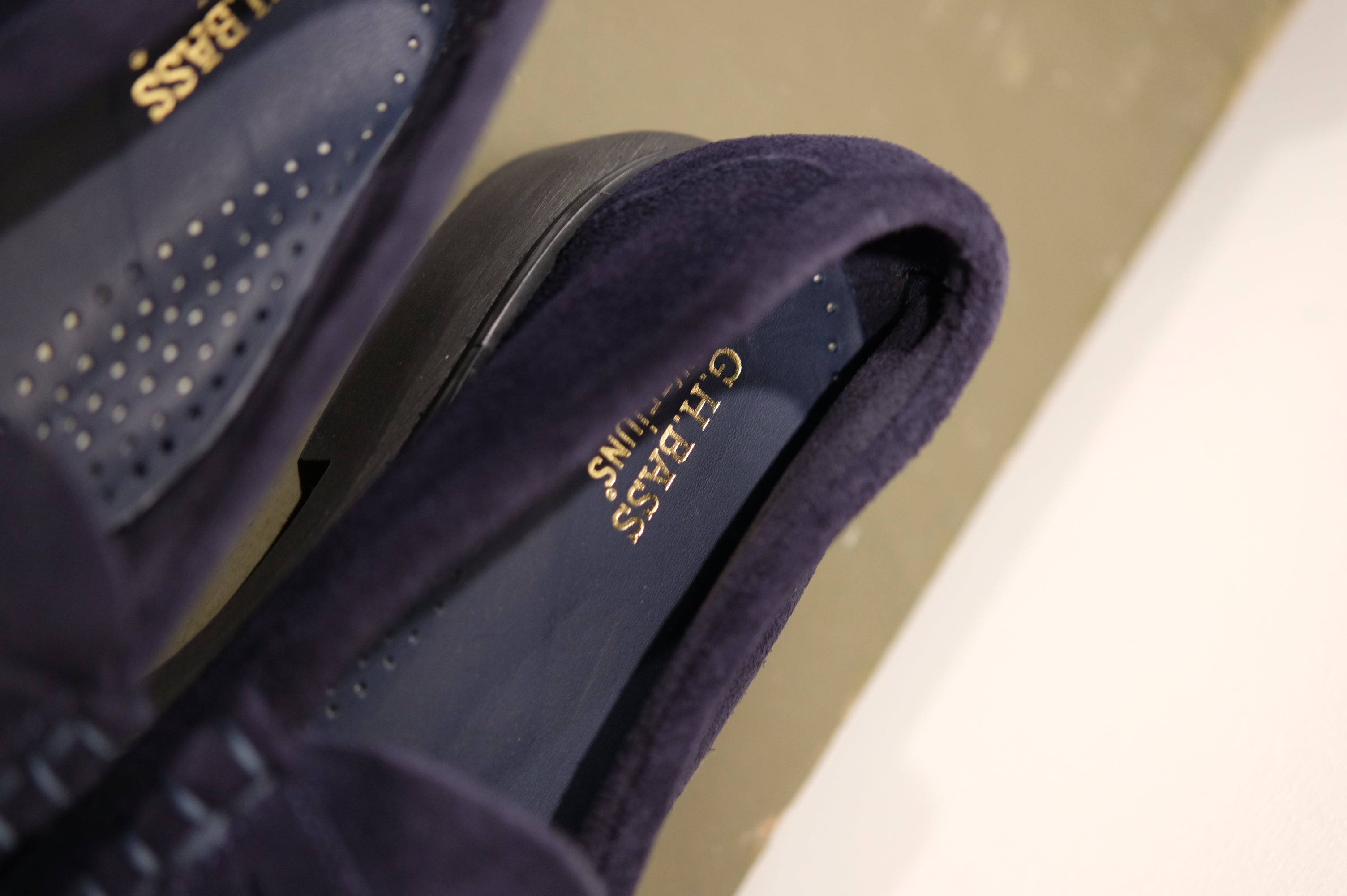 G.H. Bass & Co. Mocassini Larson Navy Suede