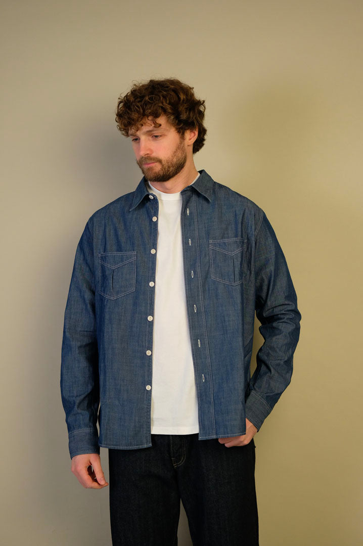 Fortela Overshirt Chambray Osumi D368