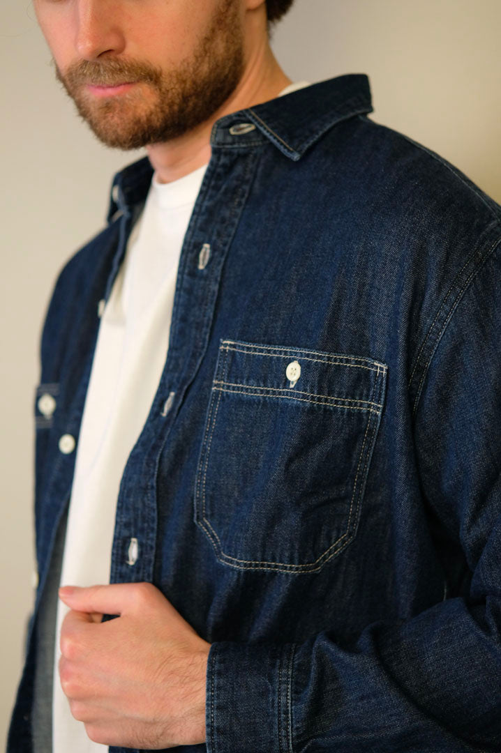 Edwin Work Shirt Dark Used