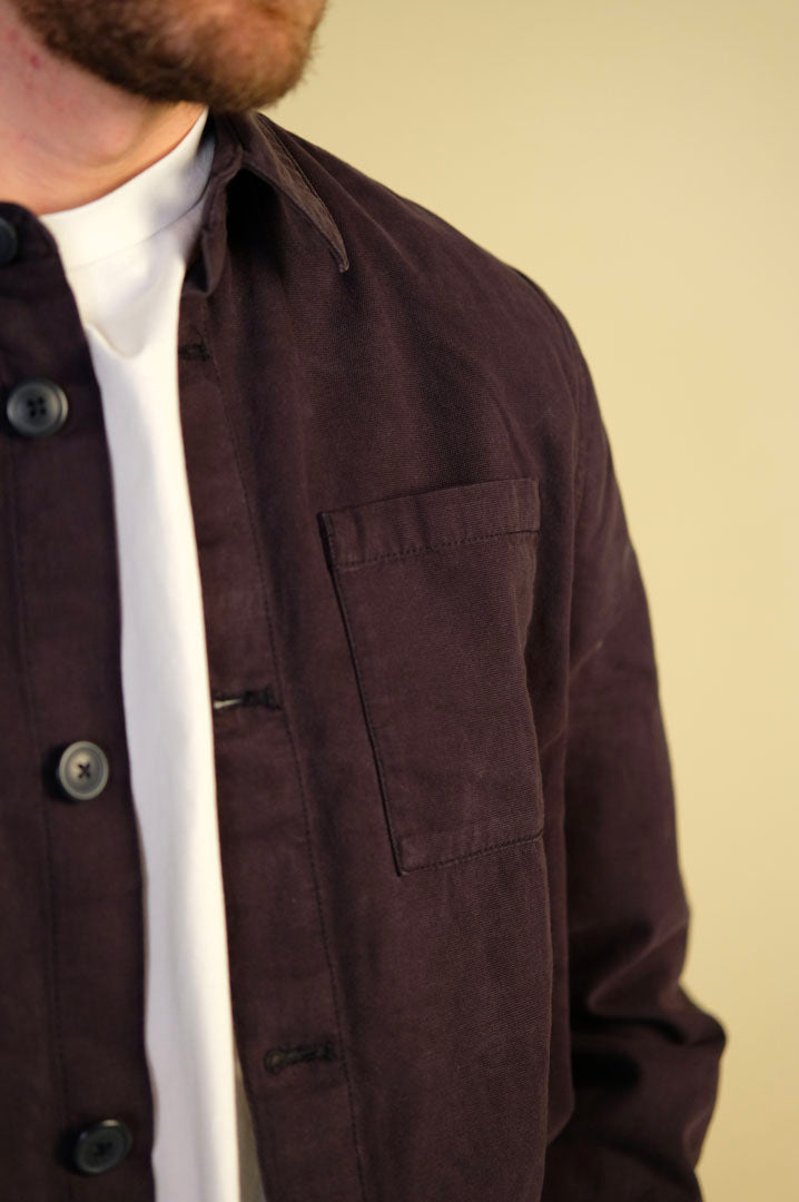 Barbour Washed Overshirt Bleached Navy