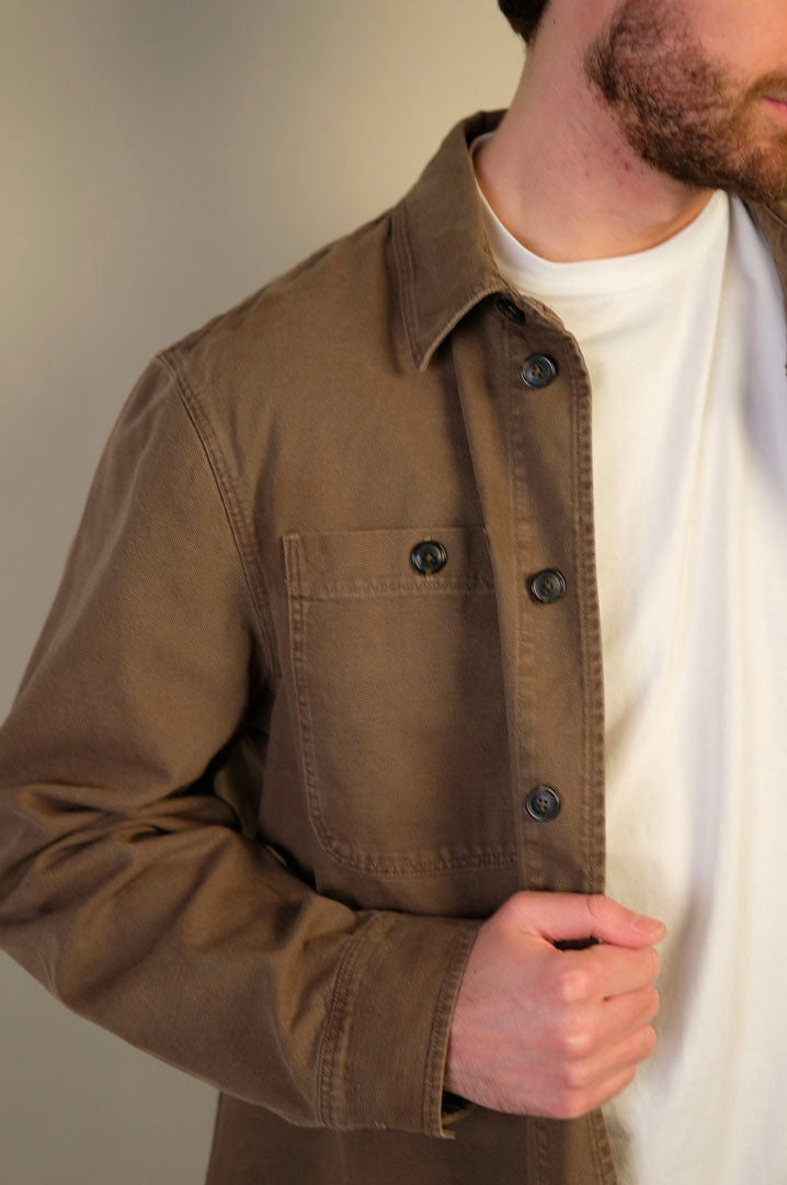 Baracuta Overshirt Canvas Tarmac Green