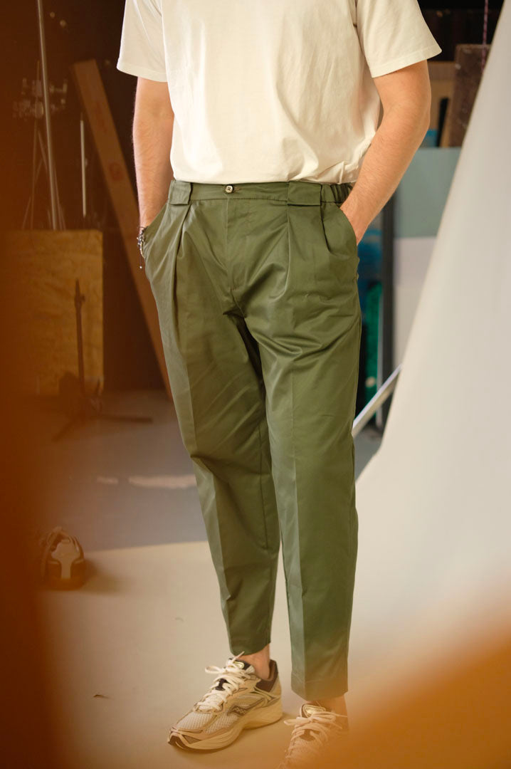 Gaffi & Co. Pantalone Pence Osaka 7178 Militare