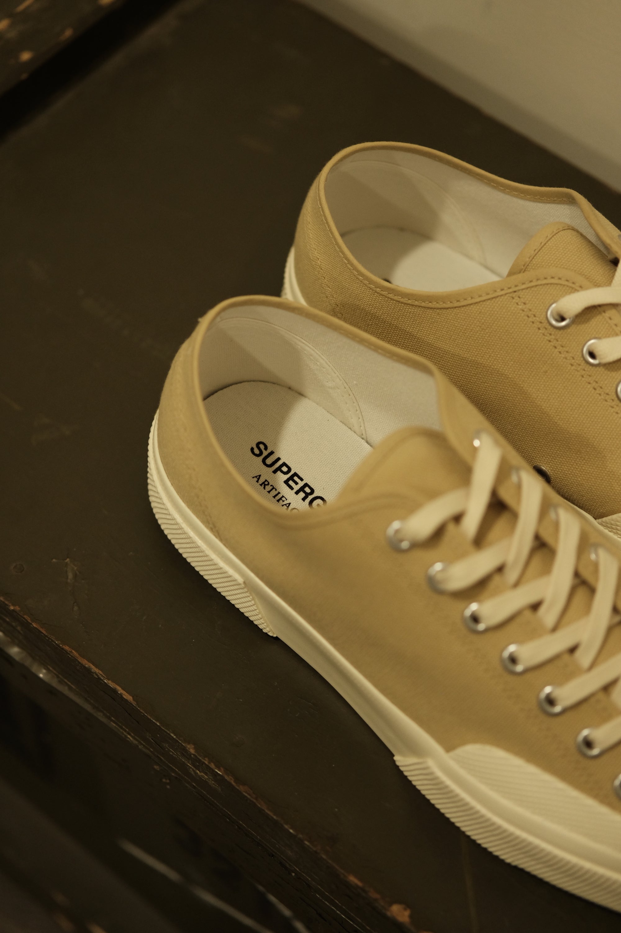 Superga Artifact Works Cotton Canvas Beige/Off White