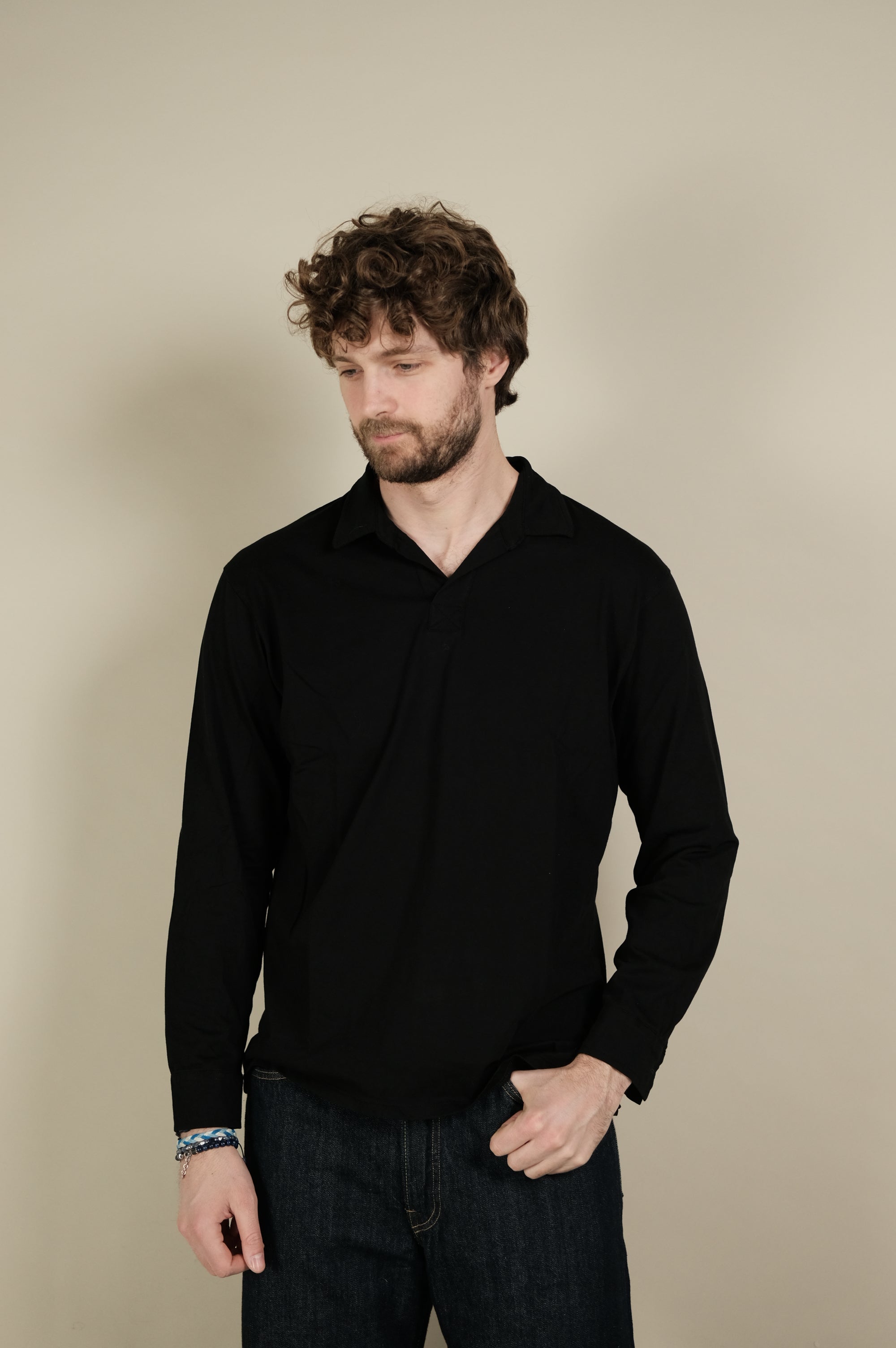 Gaffi & Co. Polo ML James Nero