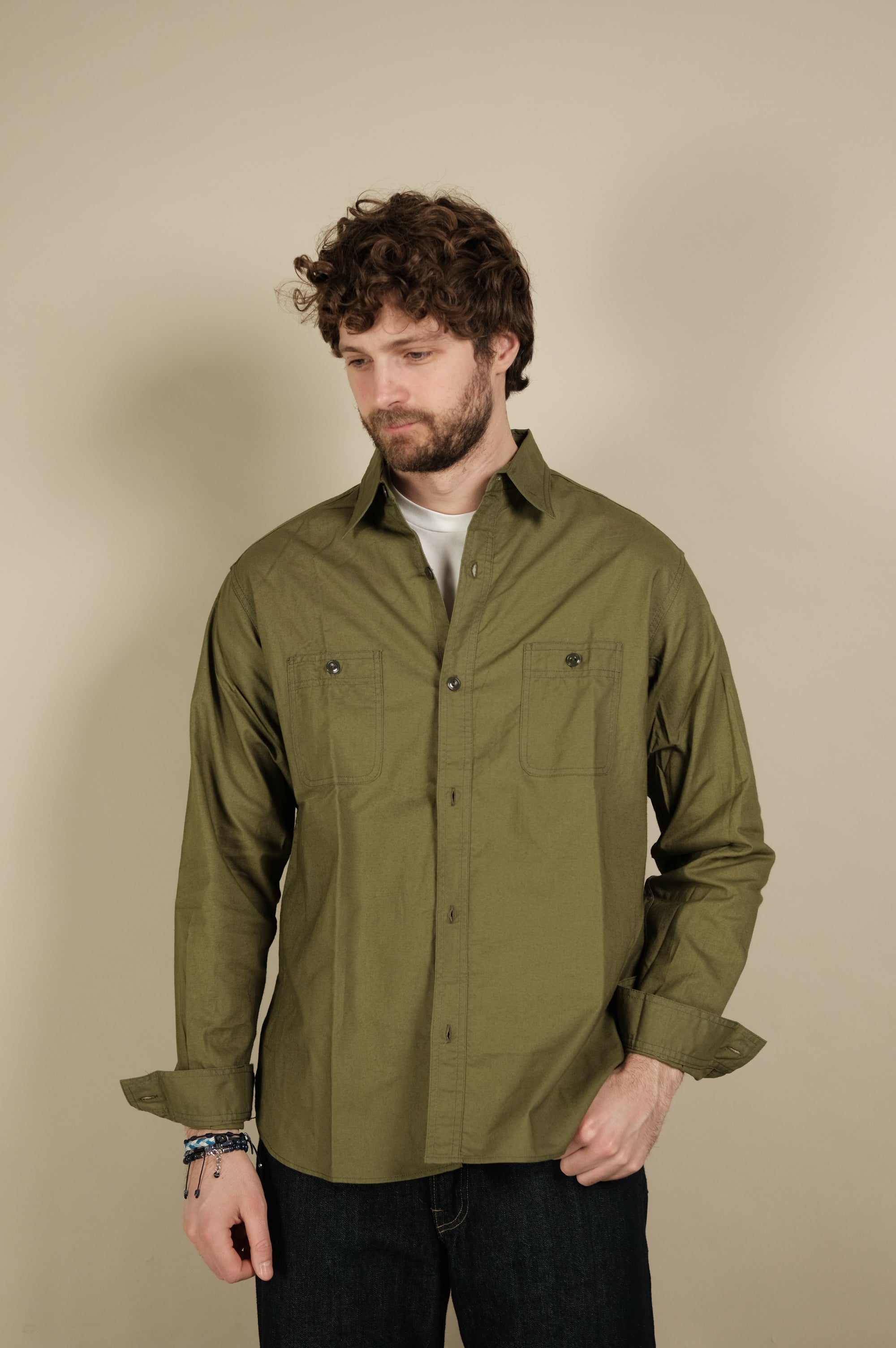 Fortela Work Shirt L/S Otero Green