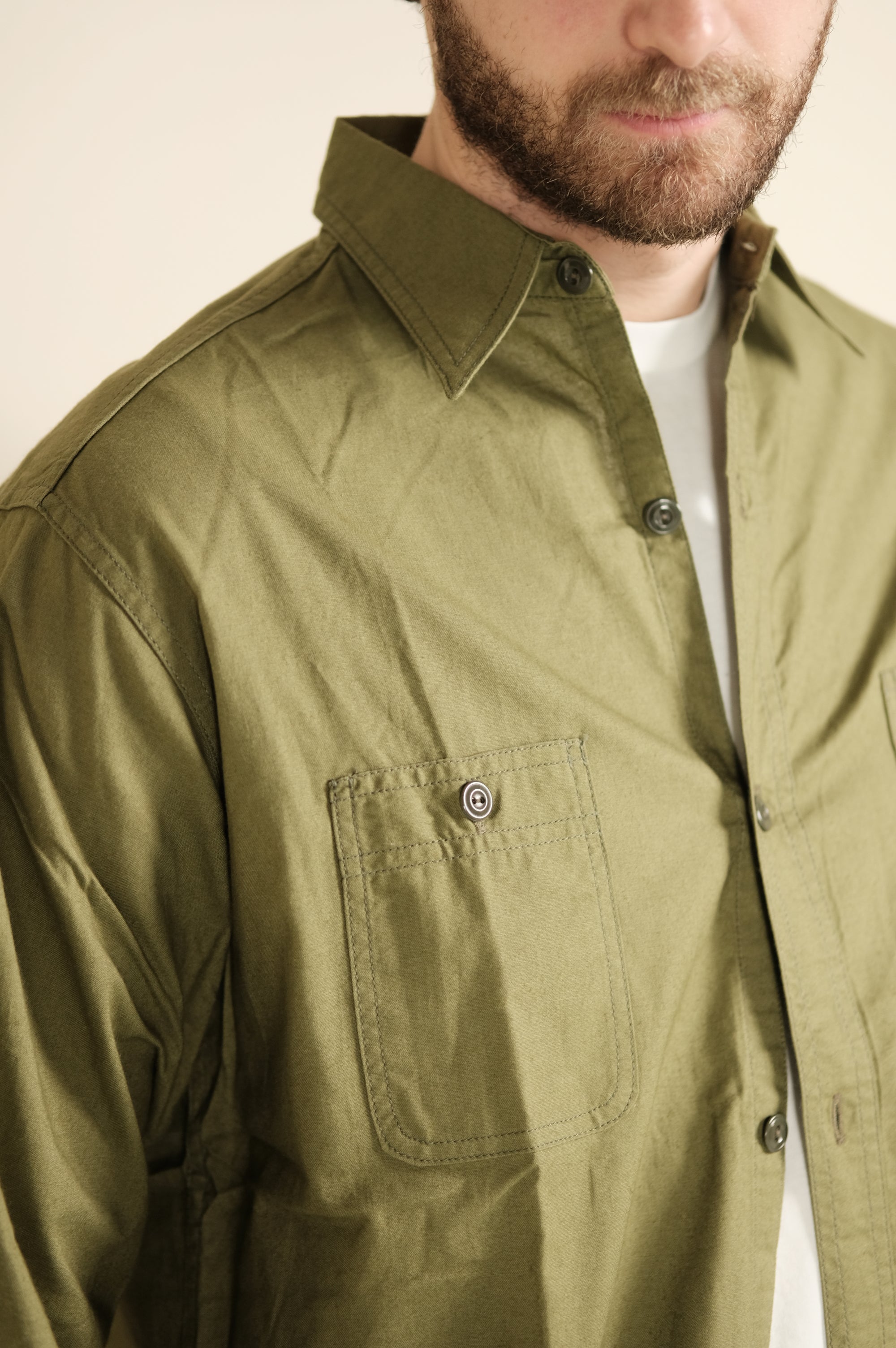 Fortela Work Shirt L/S Otero Green