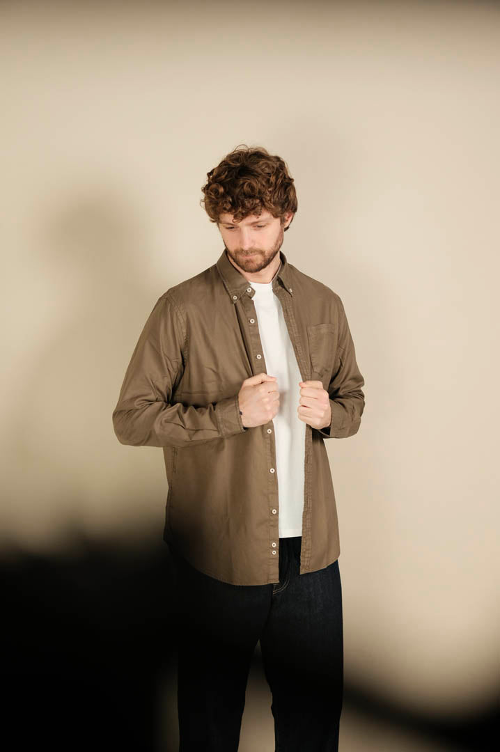Gaffi & Co. Camicia Oxford Superlight Oliva