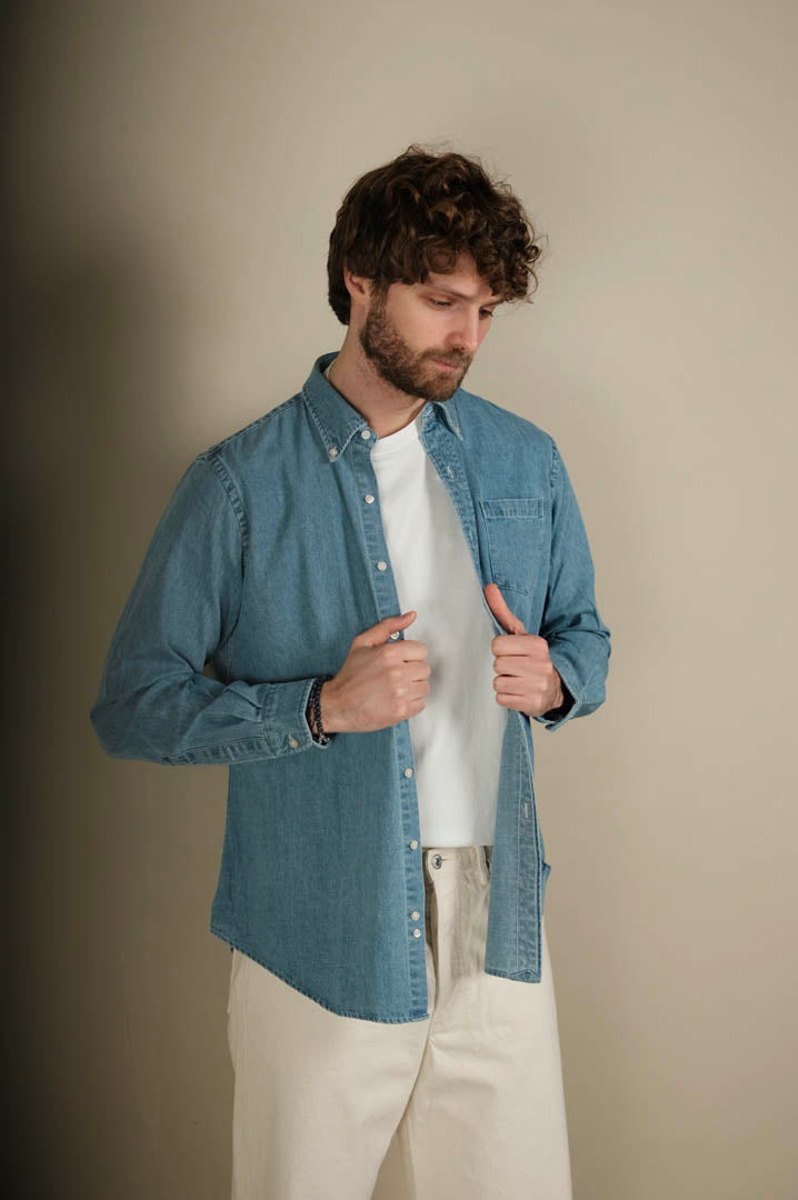 Gaffi & Co. Camicia Denim Chiaro