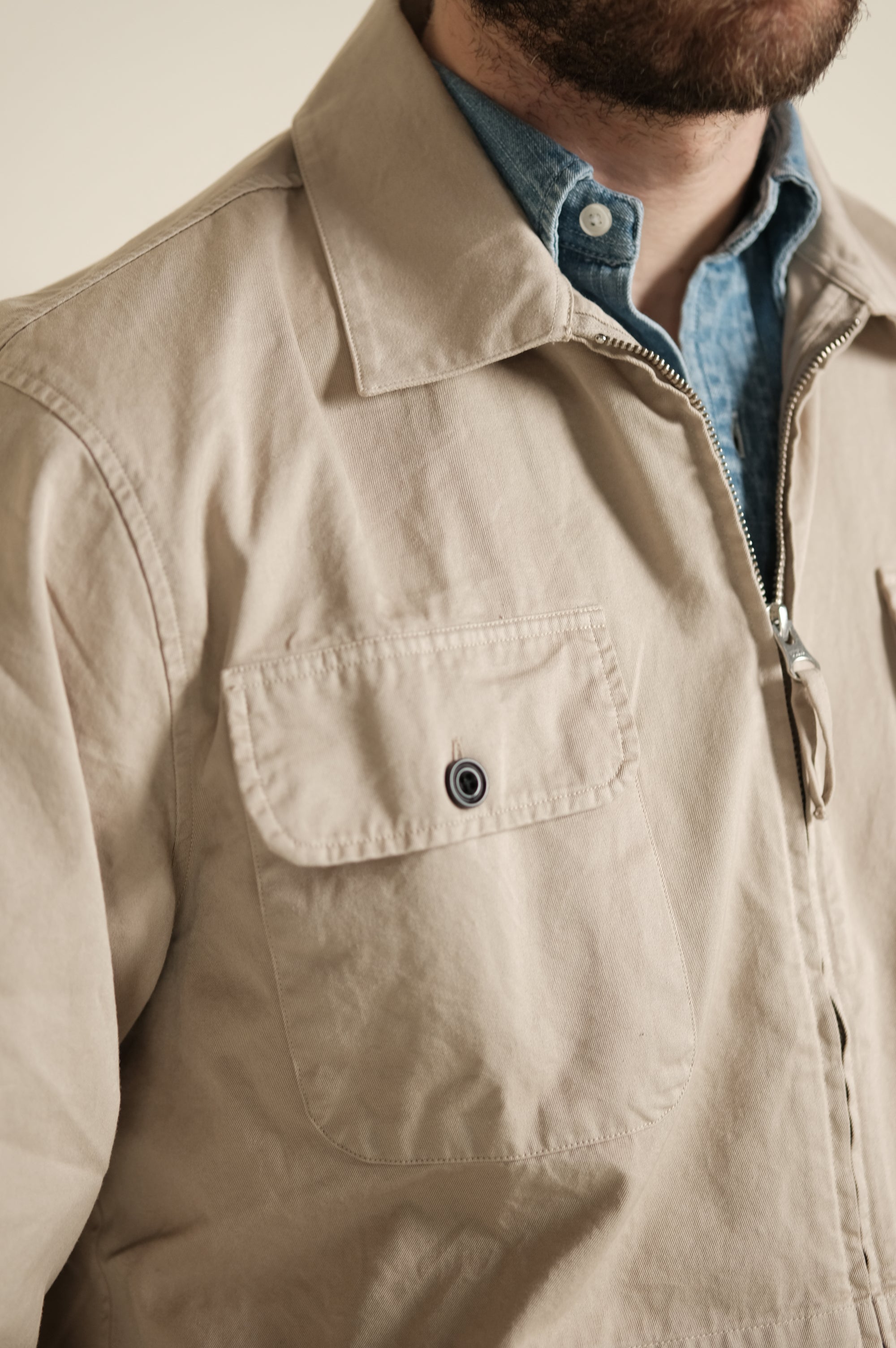 Hartford Dusty Pat Woven Jacket Desert