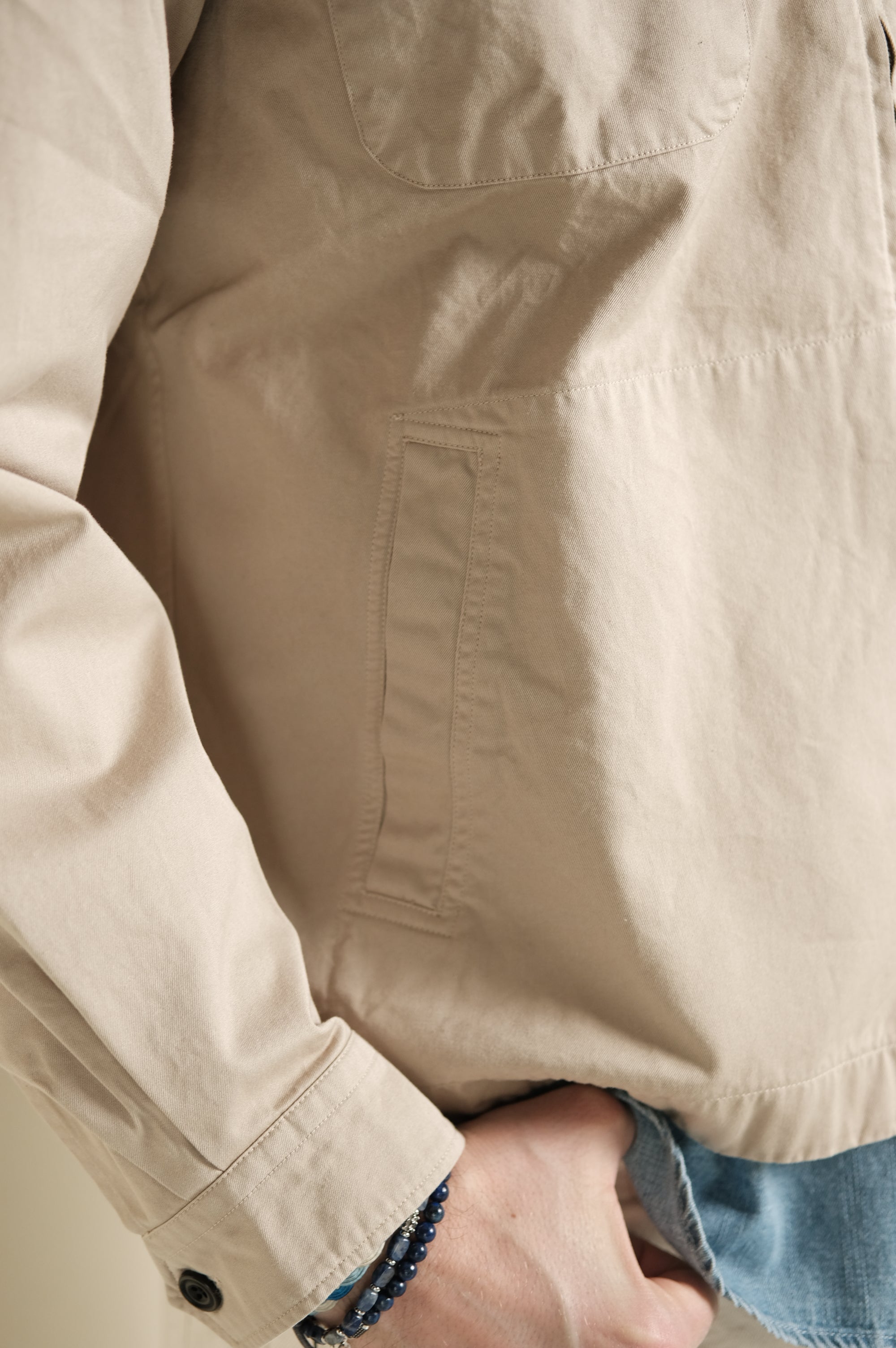 Hartford Dusty Pat Woven Jacket Desert