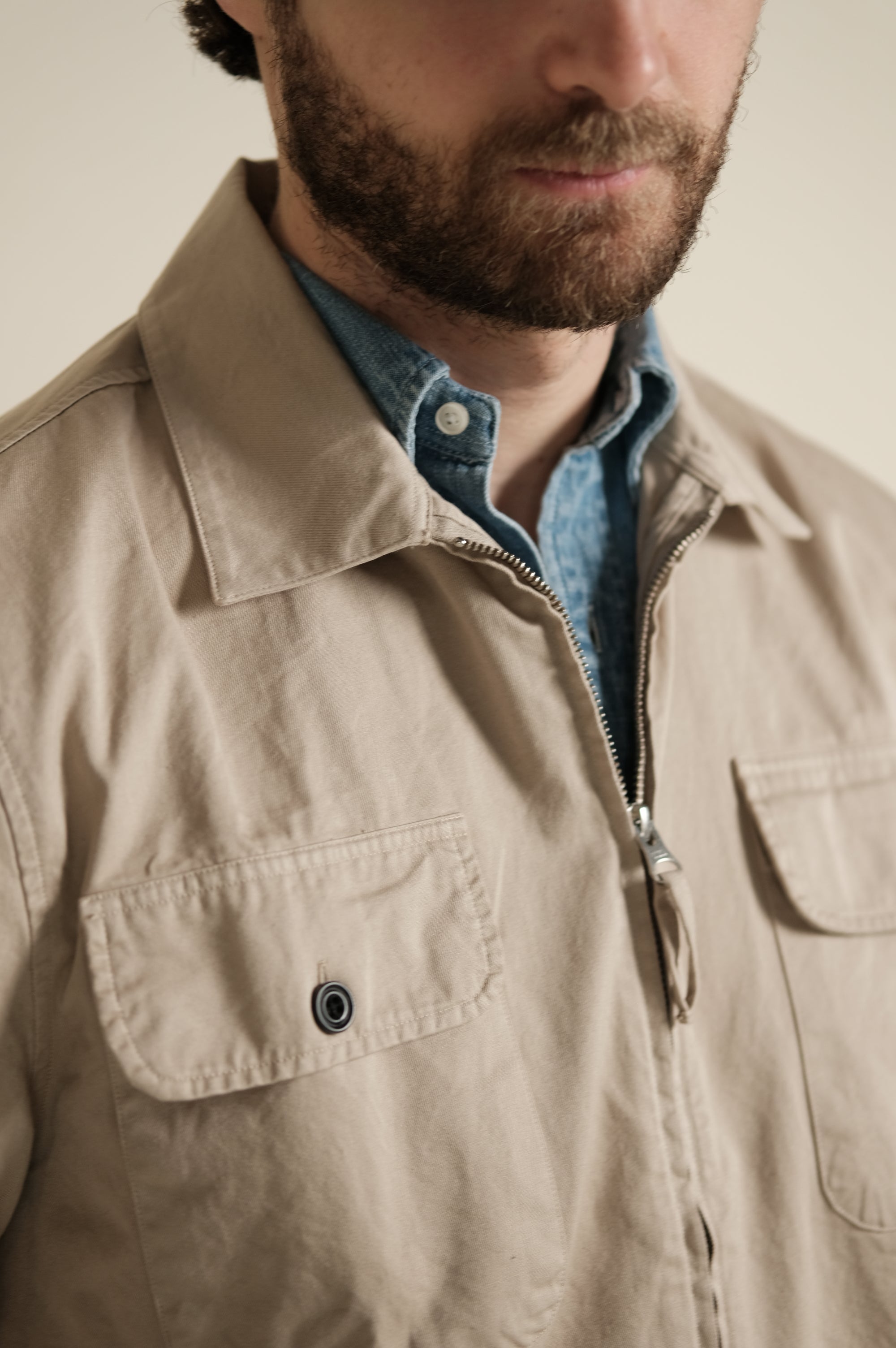 Hartford Dusty Pat Woven Jacket Desert