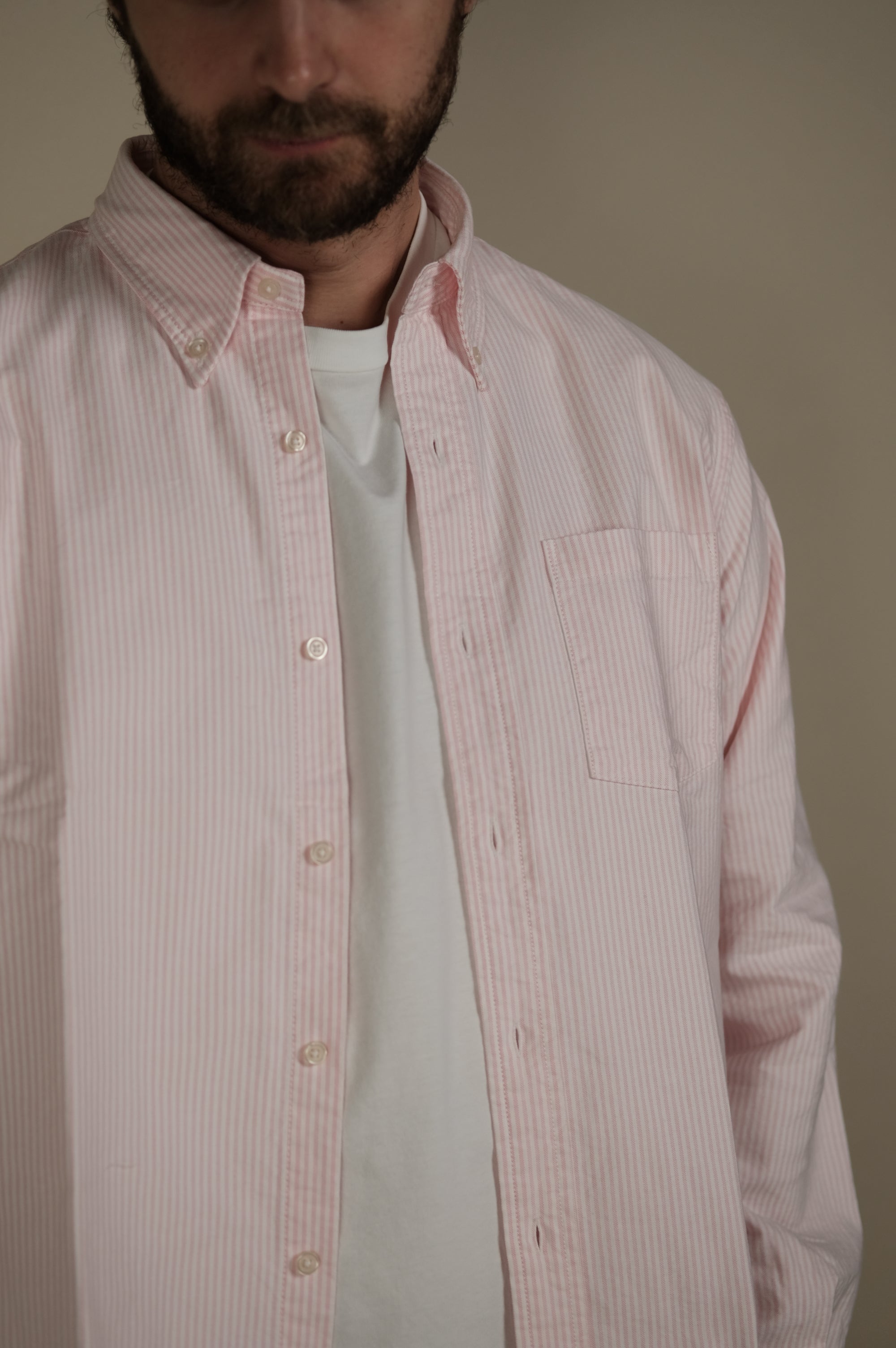 Gaffi & Co. Camicia Oxford Riga Rosa