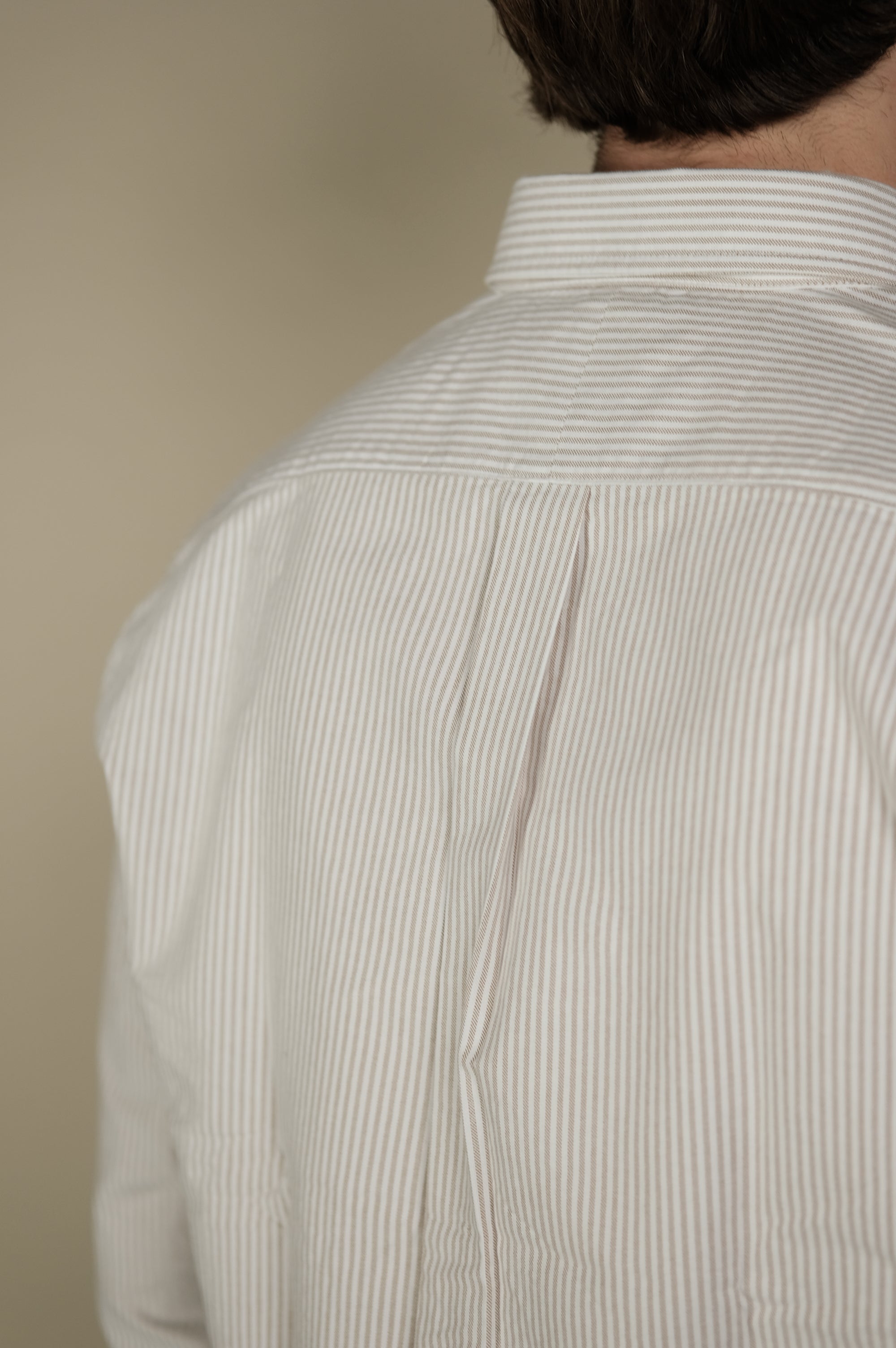 Gaffi & Co. Camicia Oxford Riga Sabbia