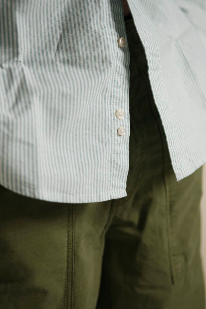 Gaffi & Co. Camicia Oxford Riga Verde