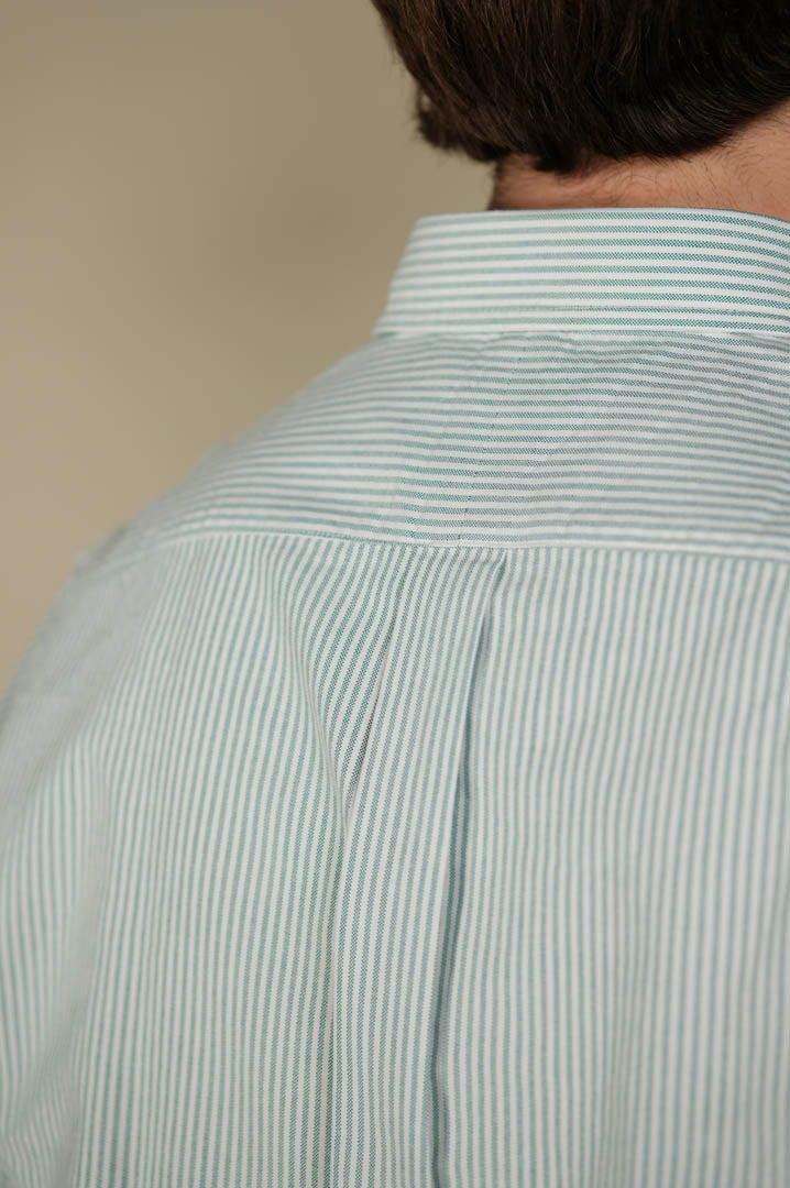 Gaffi & Co. Camicia Oxford Riga Verde