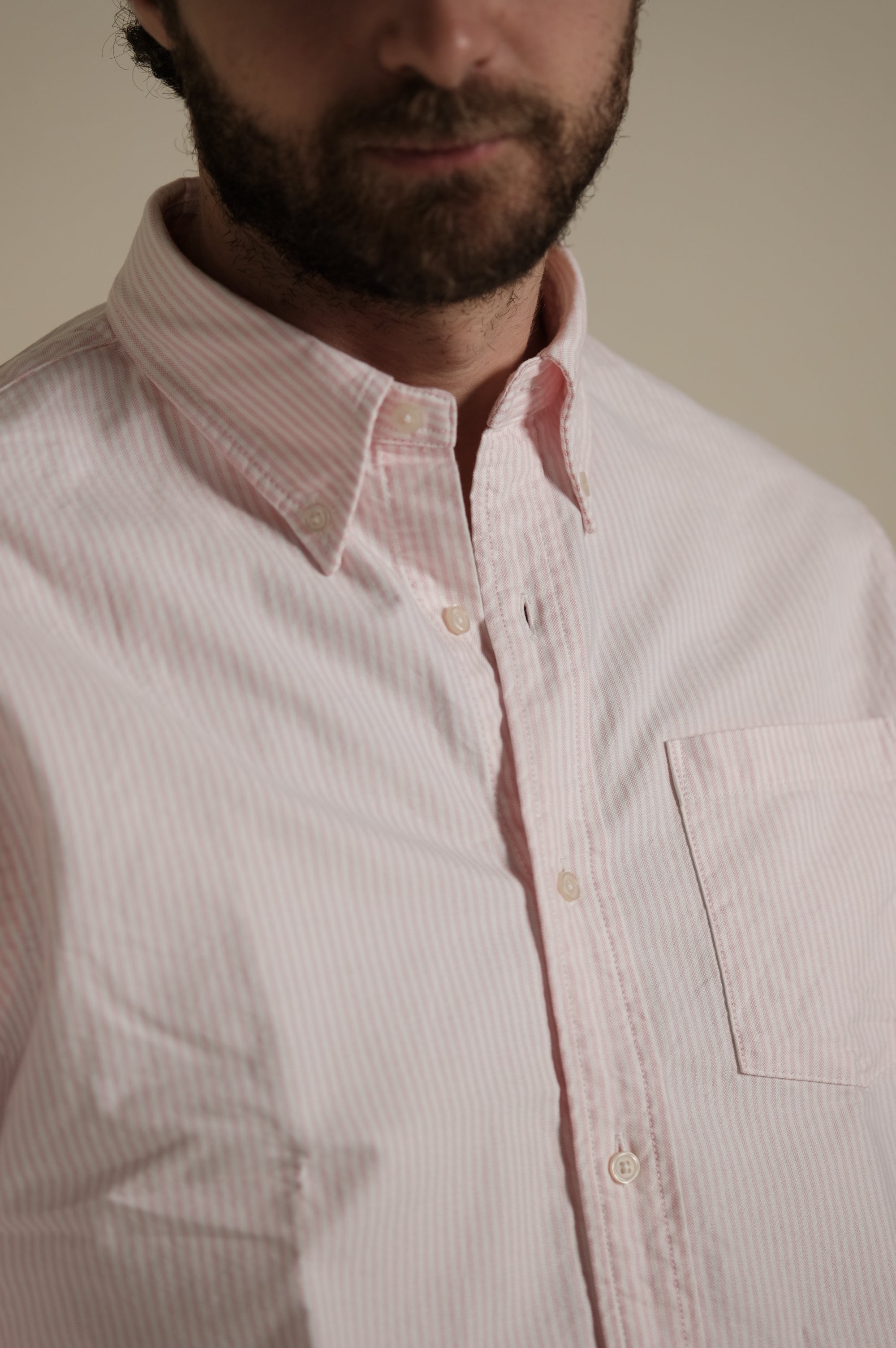 Gaffi & Co. Camicia Oxford Riga Rosa