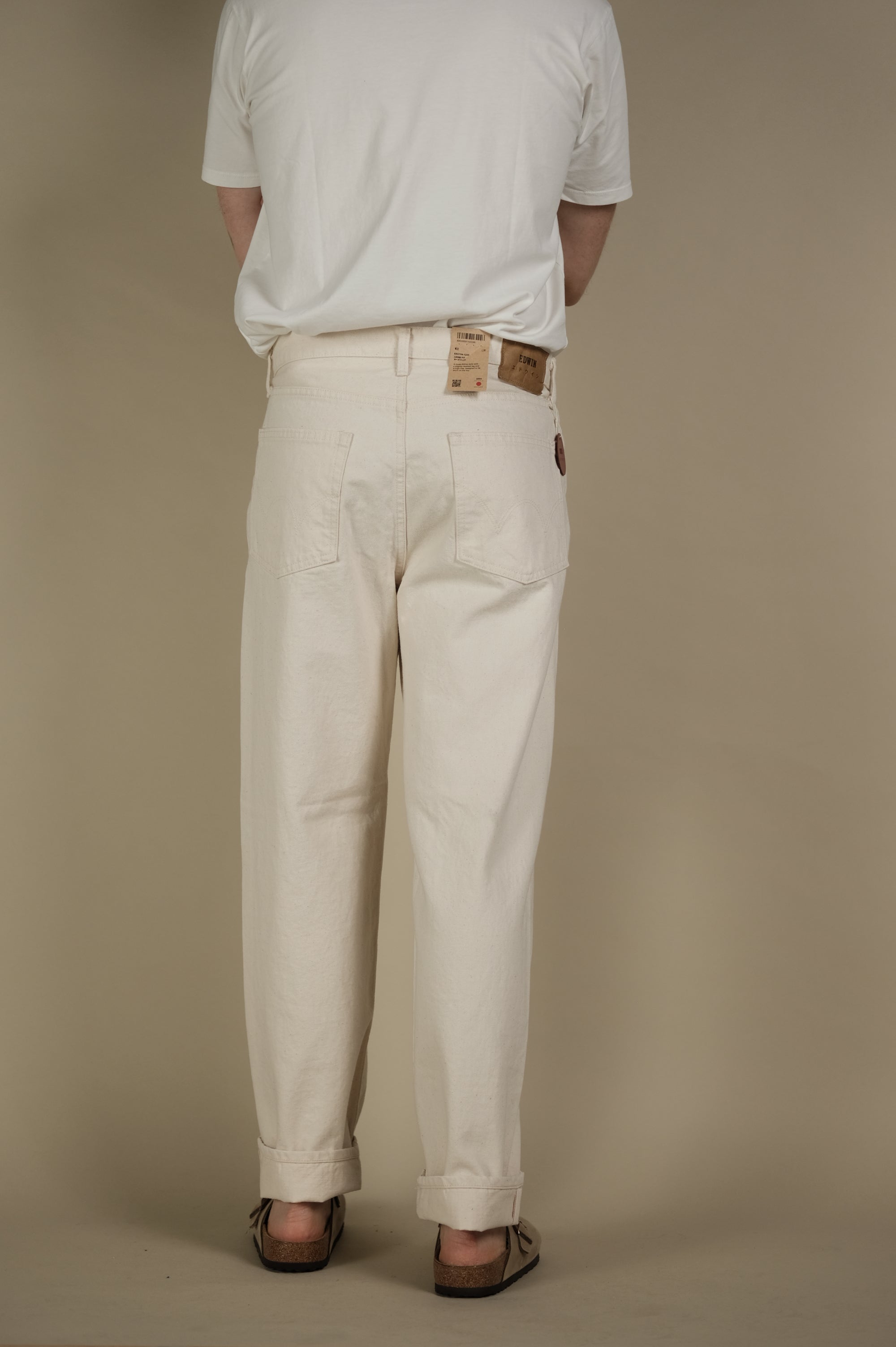 Edwin Jeans Loose Fit Off White