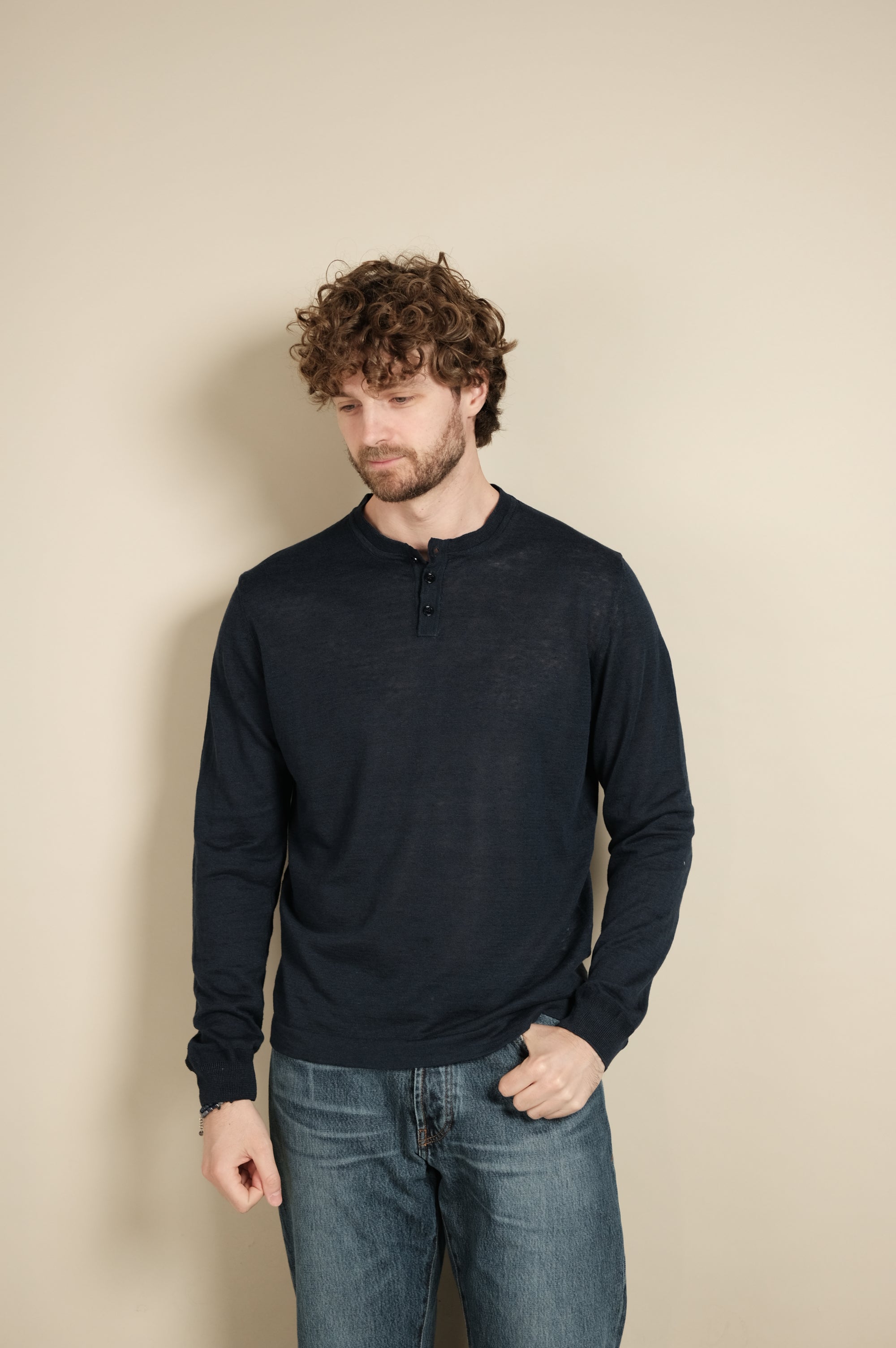 Gaffi & Co. Chester Lino/Cotone Blu