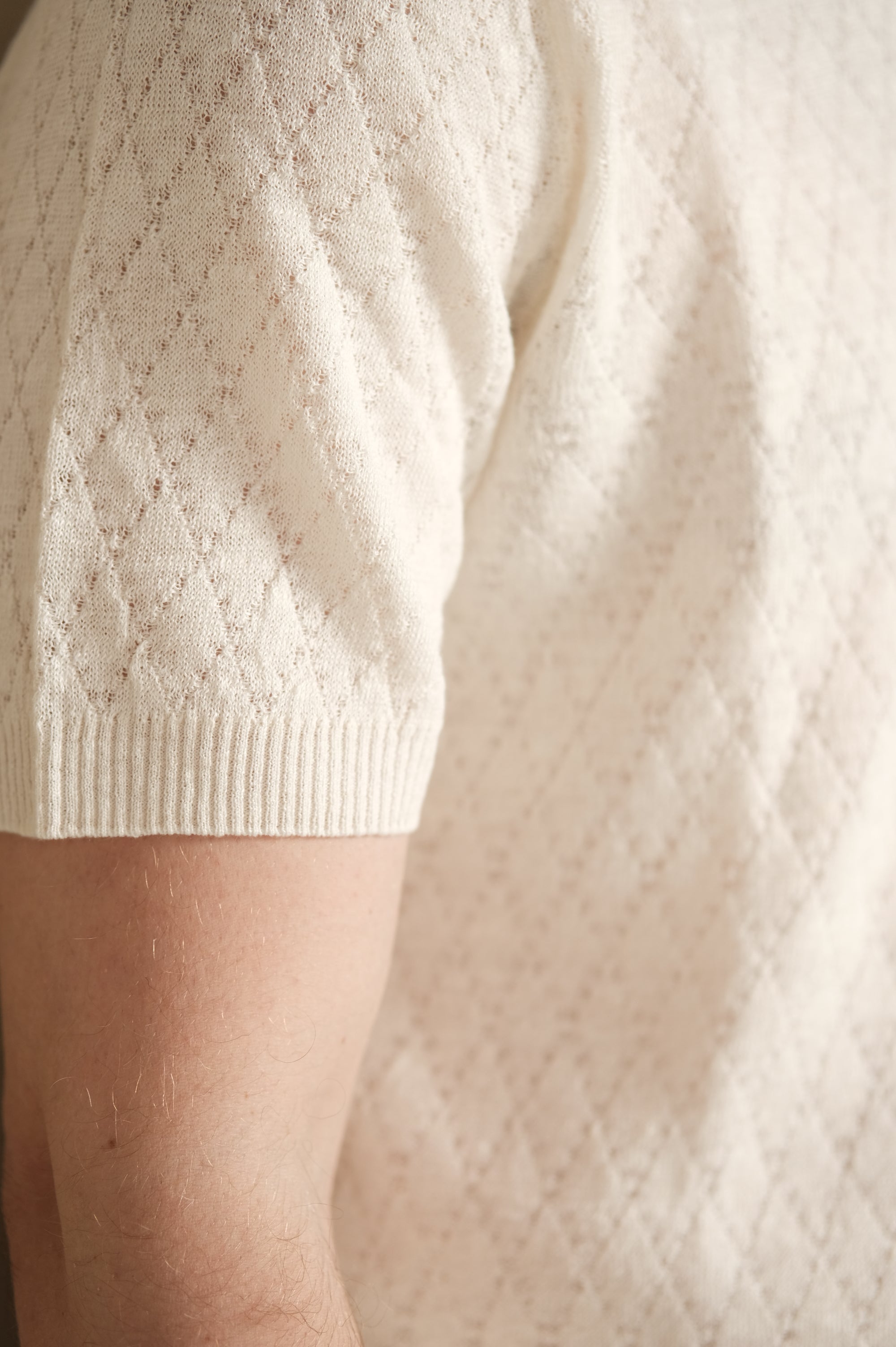 Gallia Knit Project Polo Farrel Panna