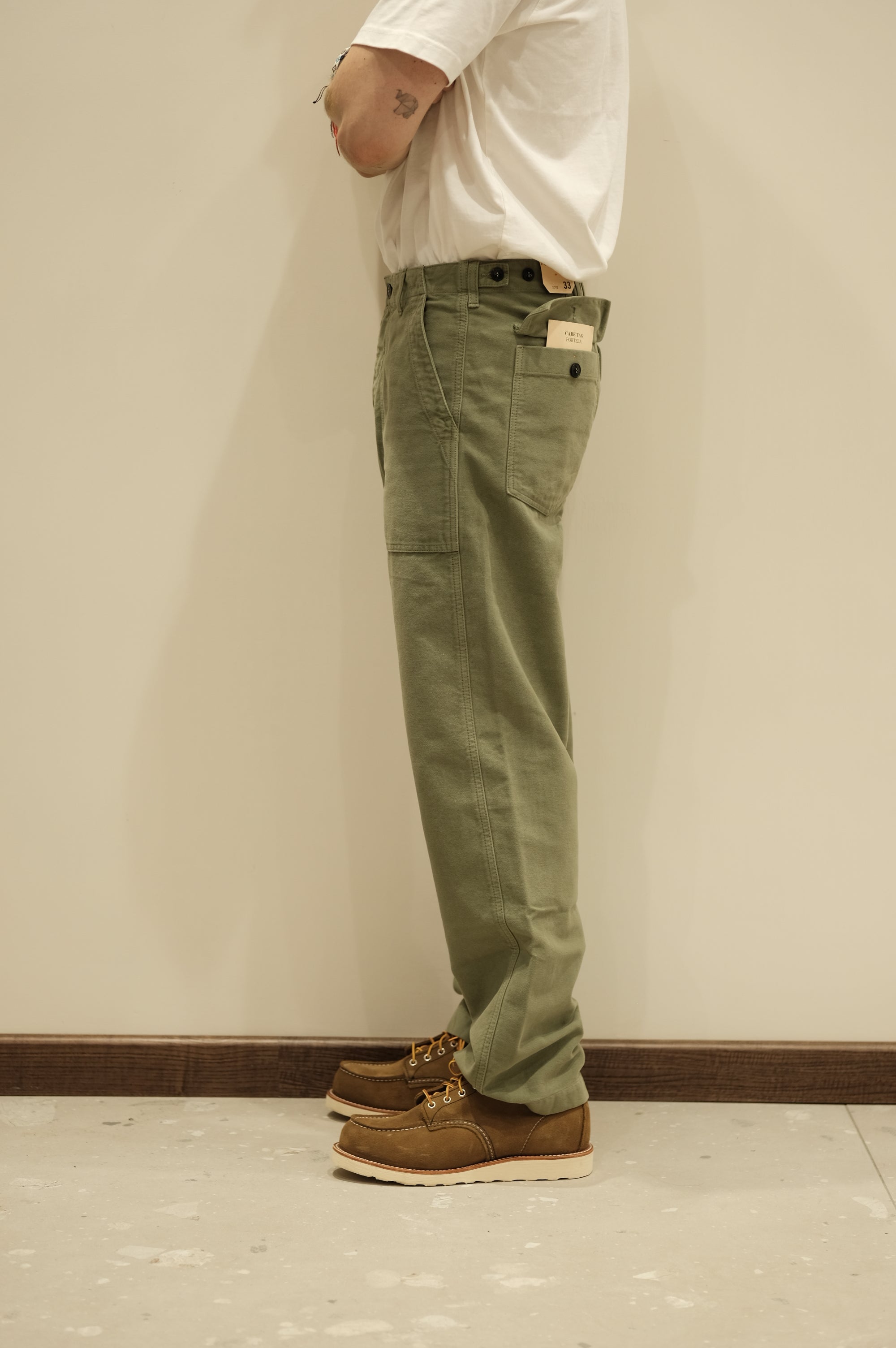 Fortela Pantalone Fatigue Moleskin Loden