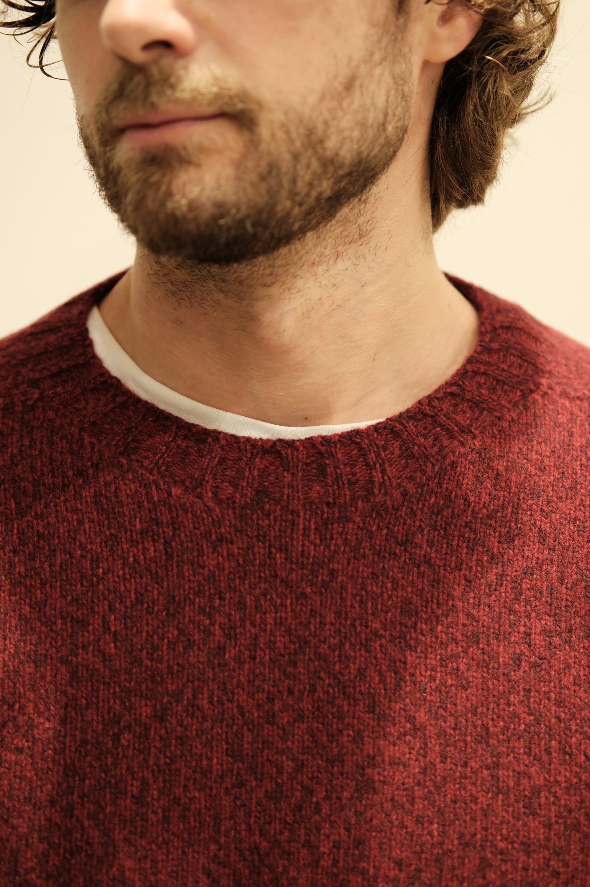 Gaffi & Co. Maglia Girocollo Moulinè St. Michael Bordeaux