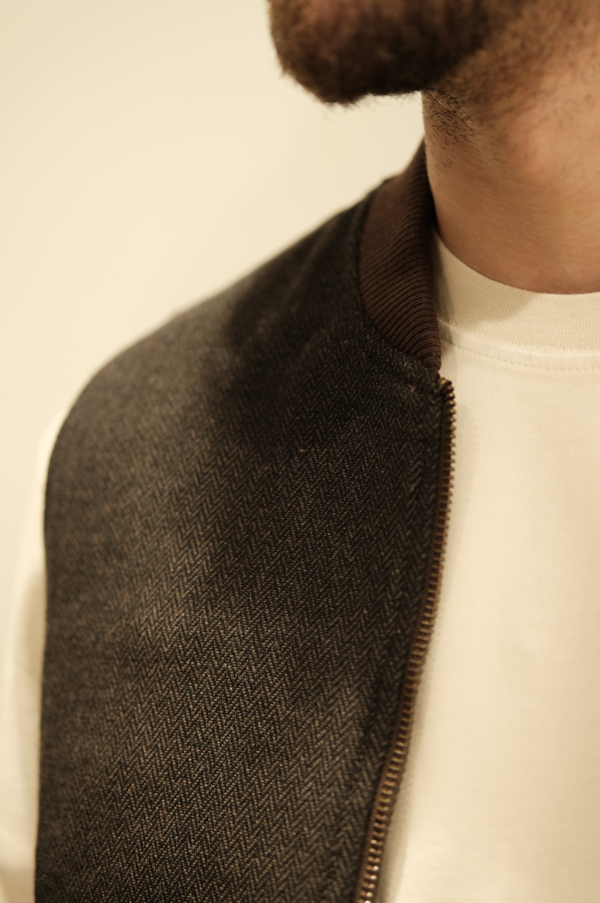 Blker Wool Resca Reversible Vest Owl Brown